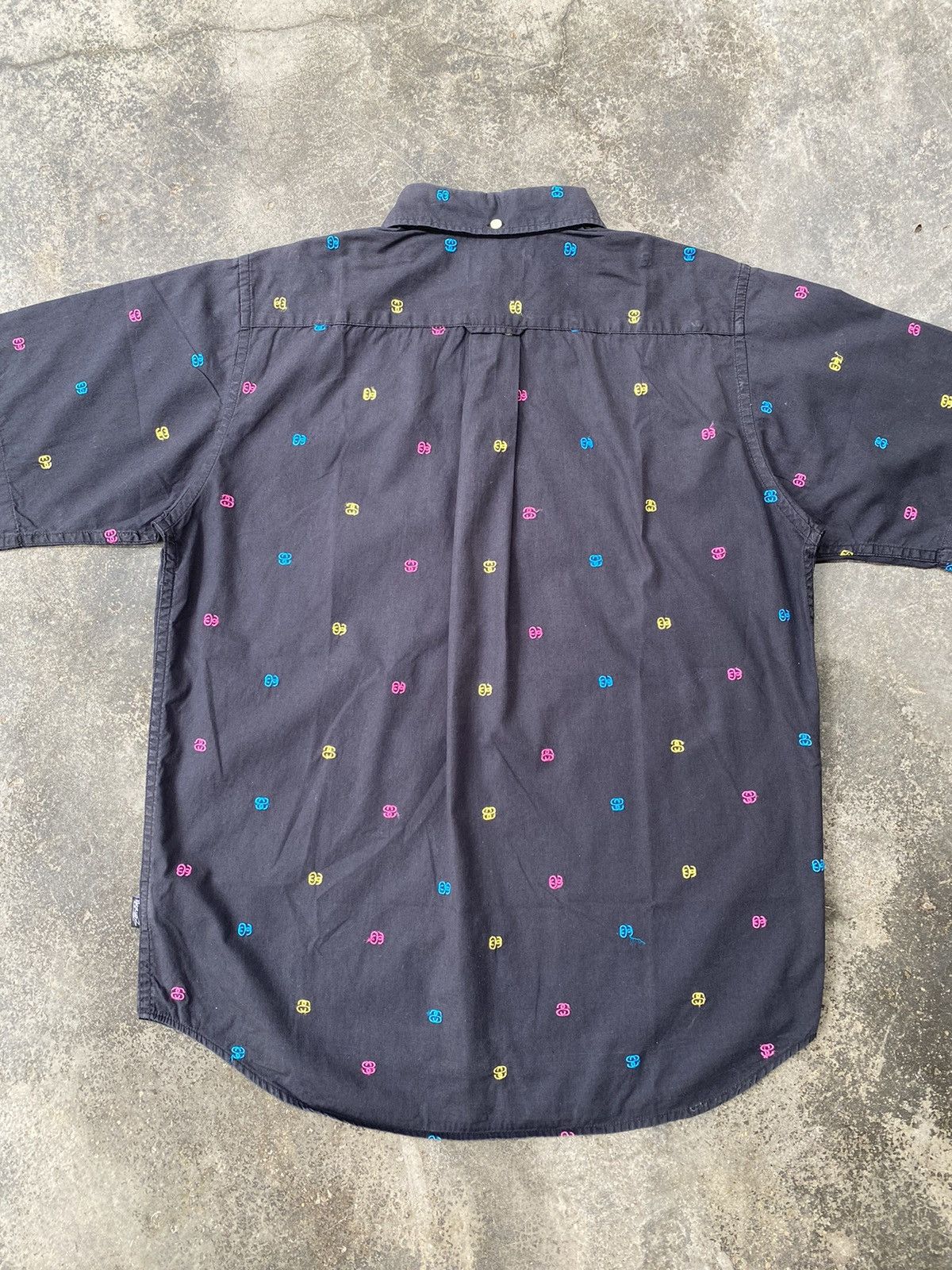 Stussy Vintage Stussy Monogram Button Up Shirt Size US S / EU 44-46 / 1 - 4 Thumbnail