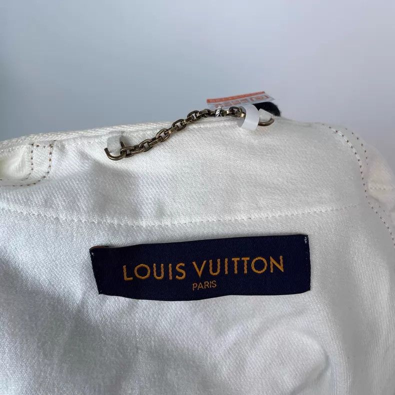 Louis Vuitton Louis Vuitton White dark print denim baseball short sleeve Size US M / EU 48-50 / 2 - 9 Thumbnail