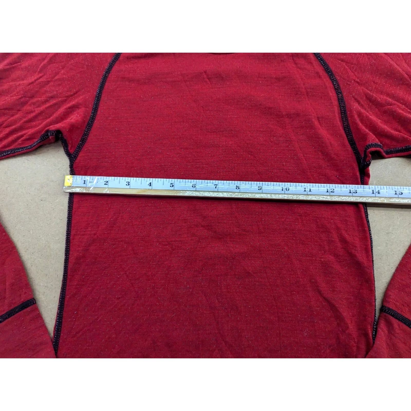 Vintage Devold Base Layer Shirt Womens Small Red Outdoor Sport Ski Wool Blend Thermal T-Shirt Size S / US 4 / IT 40 - 5 Thumbnail