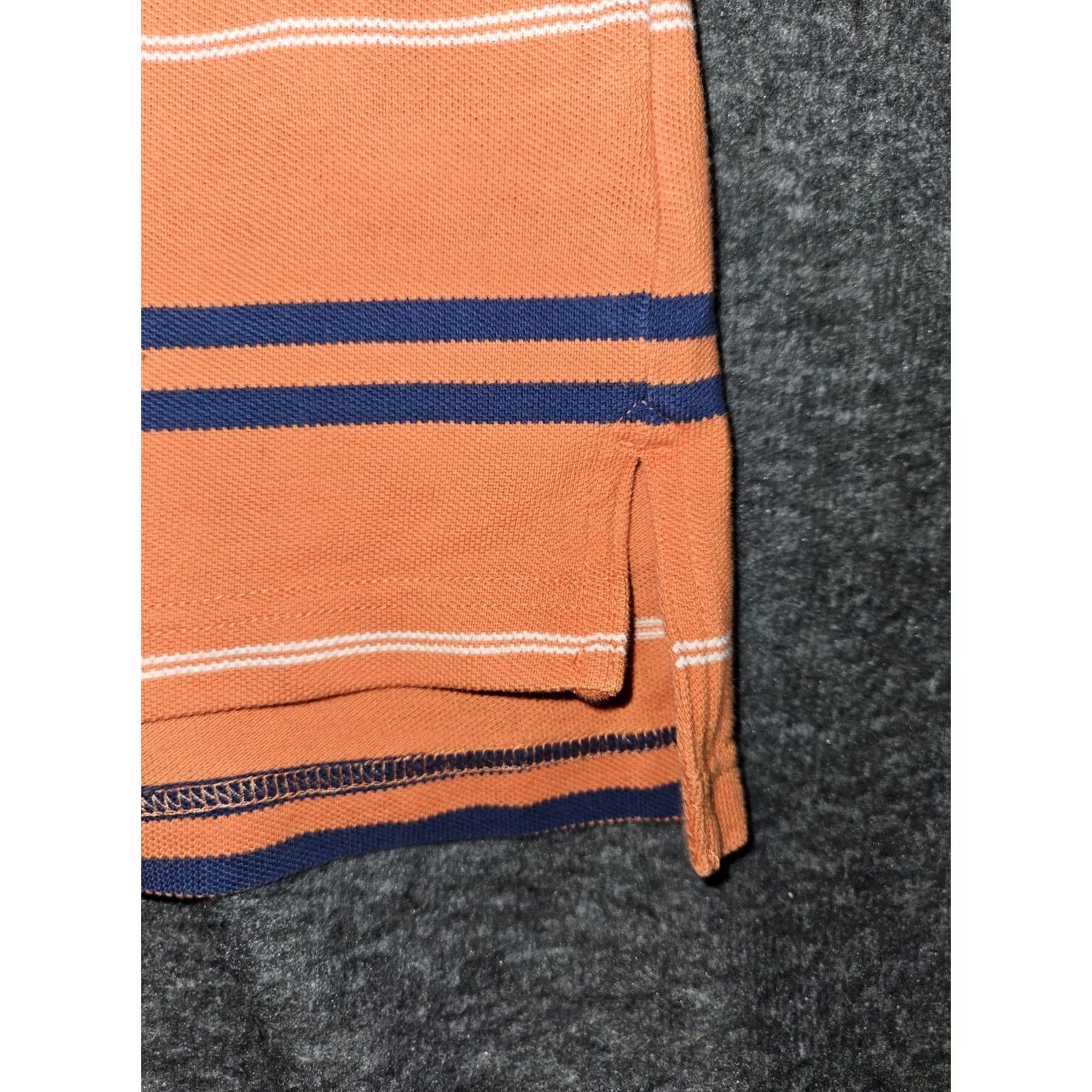 Tommy Hilfiger Tommy Hilfiger Polo Shirt Men XXL Orange Short Sleeve Striped Y2K Preppy Polo Mens 2XL Orange Striped Classic Logo Golf Walking Size US XXL / EU 58 / 5 - 7 Thumbnail