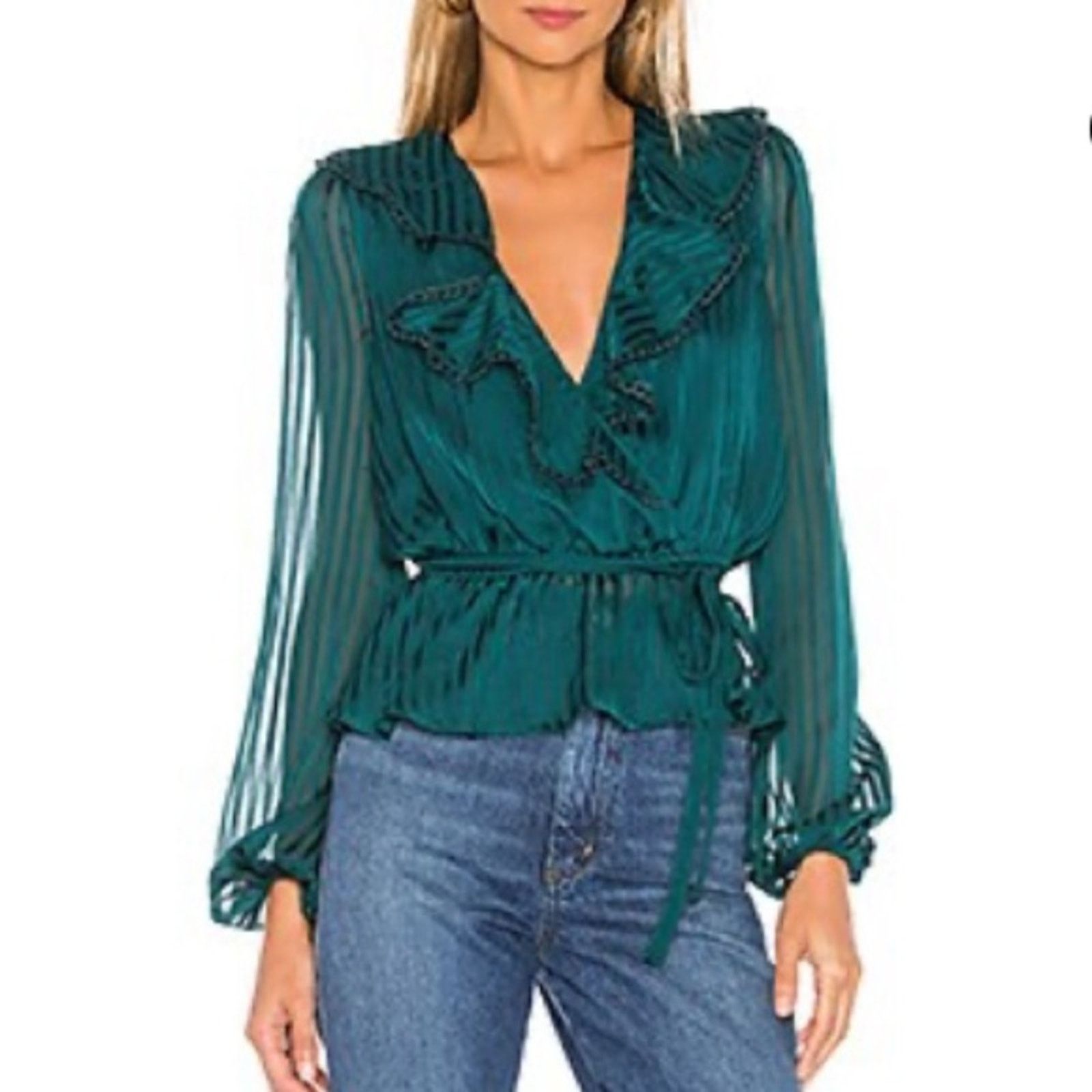 REVOLVE Revolve X Privacy Please Juliana Top In Moss Green Size Size S / US 4 / IT 40 - 1 Thumbnail