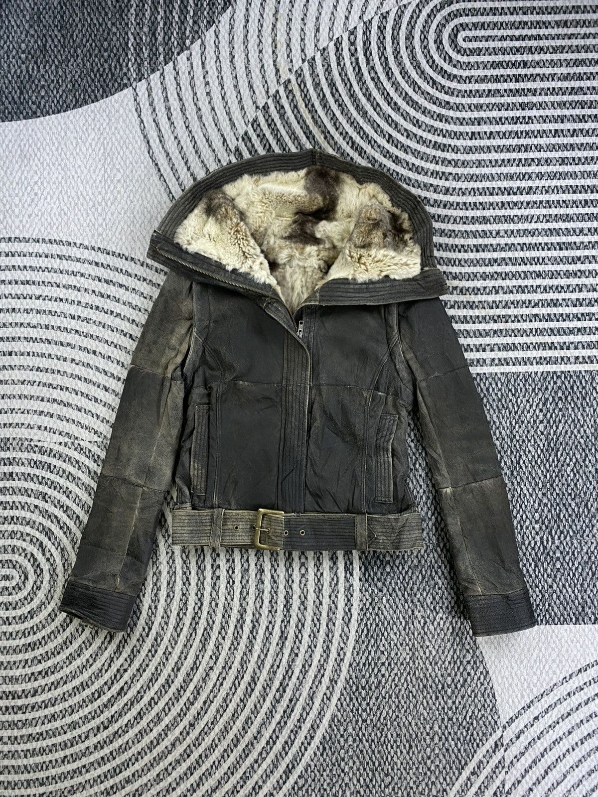 Japanese Brand Vintage Japan Patchwork Leather Biker Jacket Size S / US 4 / IT 40 - 2 Thumbnail
