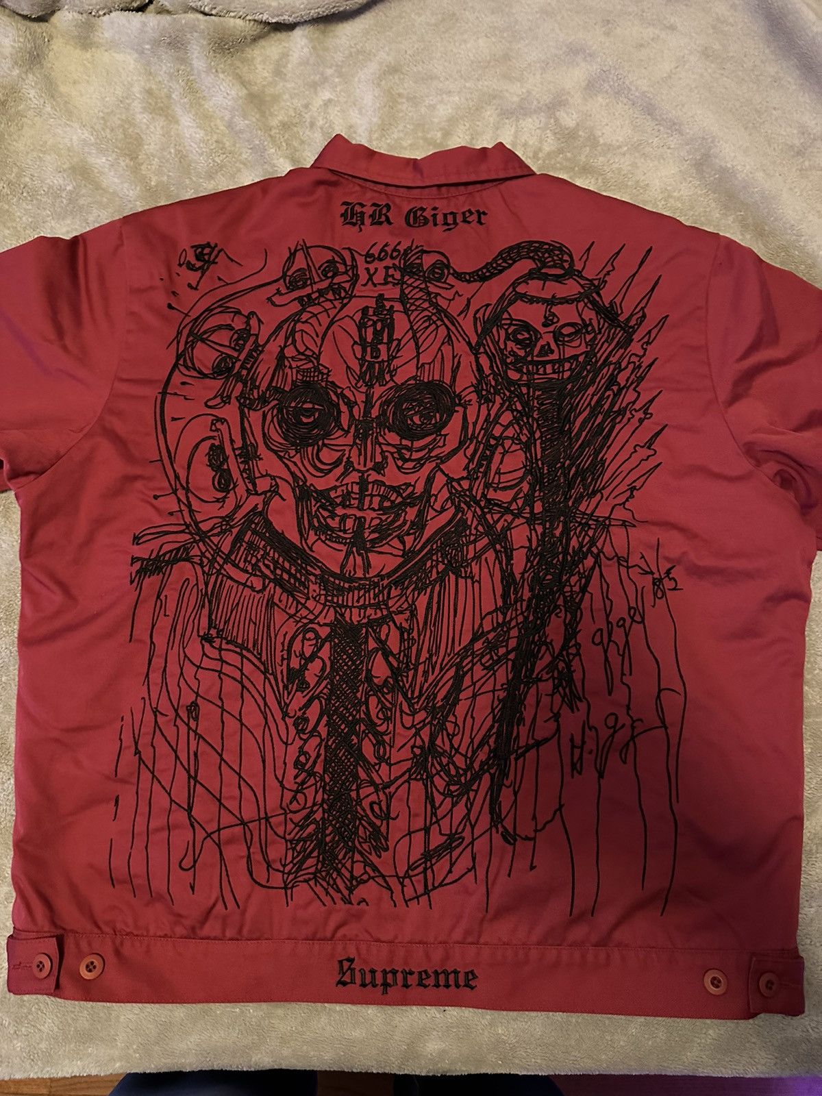 Supreme FW23 - H.R. GIGER WORK JACKET | Grailed