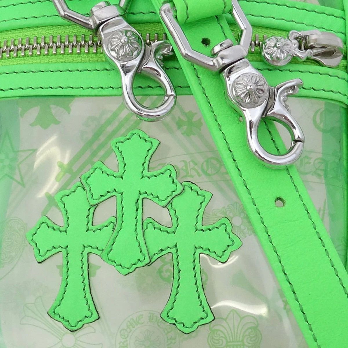 Chrome Hearts Chrome Hearts Taka Mini VINYL Bag Cross Patch PVC Pink Size ONE SIZE - 7 Thumbnail