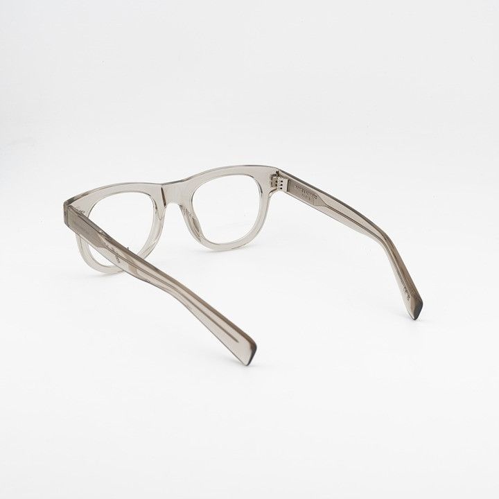 Saint Laurent Paris Saint Laurent SL571 OPT 004 Eyeglasses Beige 49mm Round Size ONE SIZE - 4 Thumbnail