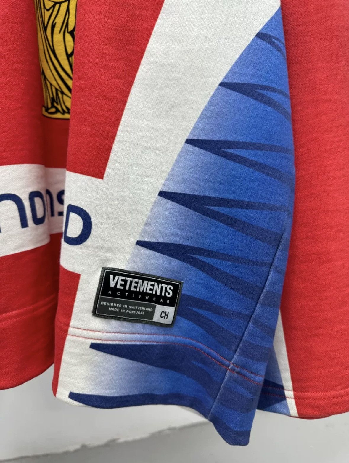 Vetements Vetements 20ss Helvetica cotton hockey jersey hoodie Size US S / EU 44-46 / 1 - 3 Thumbnail