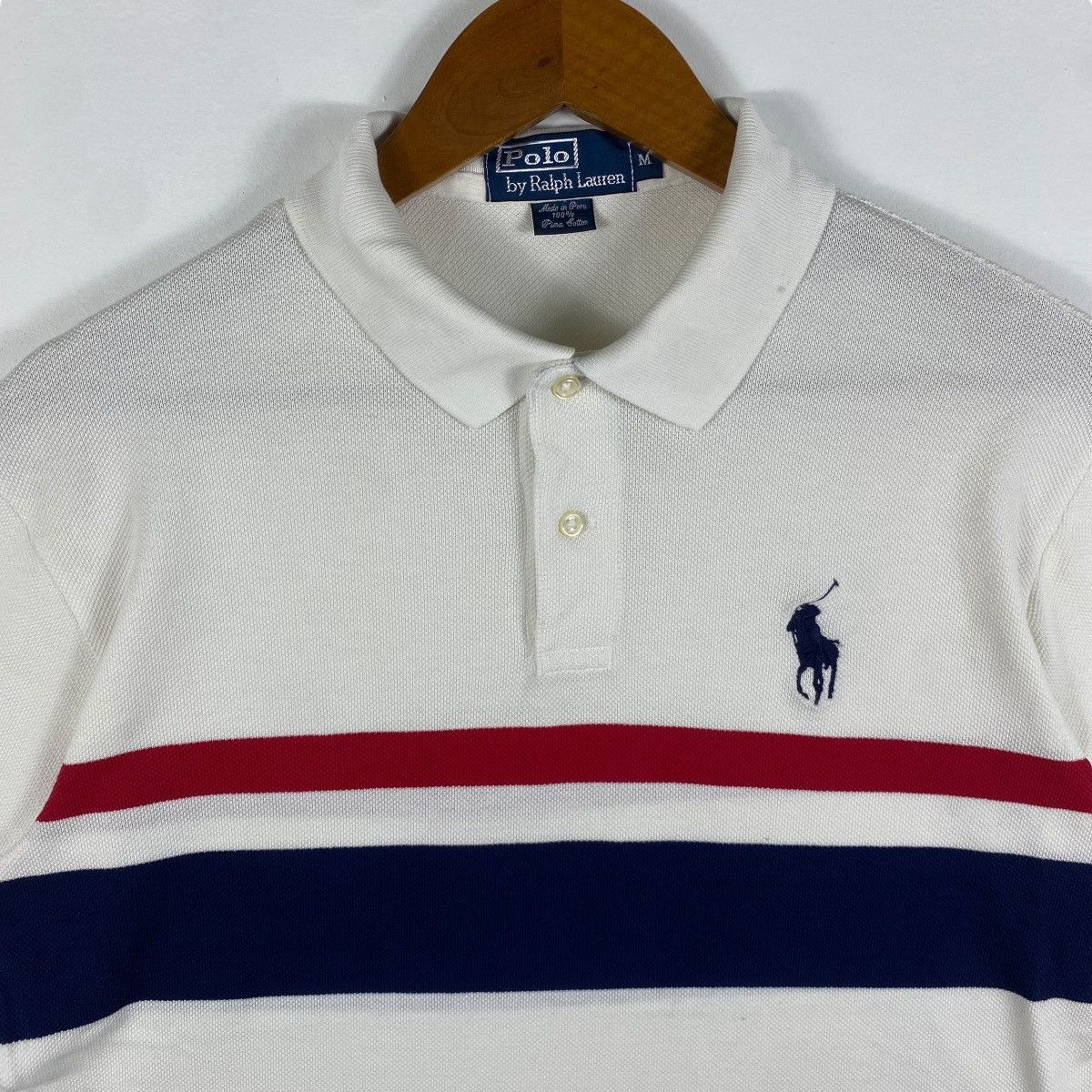 Polo Ralph Lauren × Vintage Vintage 00's POLO RALPH LAUREN Pima Cotton Polo Shirt Size US M / EU 48-50 / 2 - 2 Thumbnail