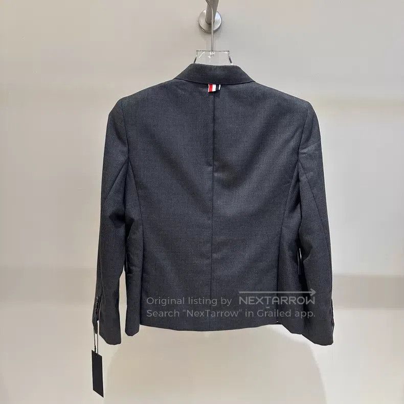 Thom Browne Thom Browne Classic Suit Jacket in Dark Grey Size M / US 6-8 / IT 42-44 - 4 Thumbnail