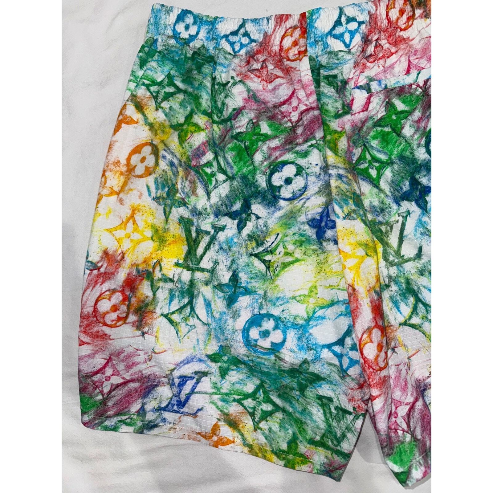 Louis Vuitton Louis Vuitton LV Pastel Monogram Logo Multicolor Watercolor Size US 26 / EU 42 - 7 Thumbnail