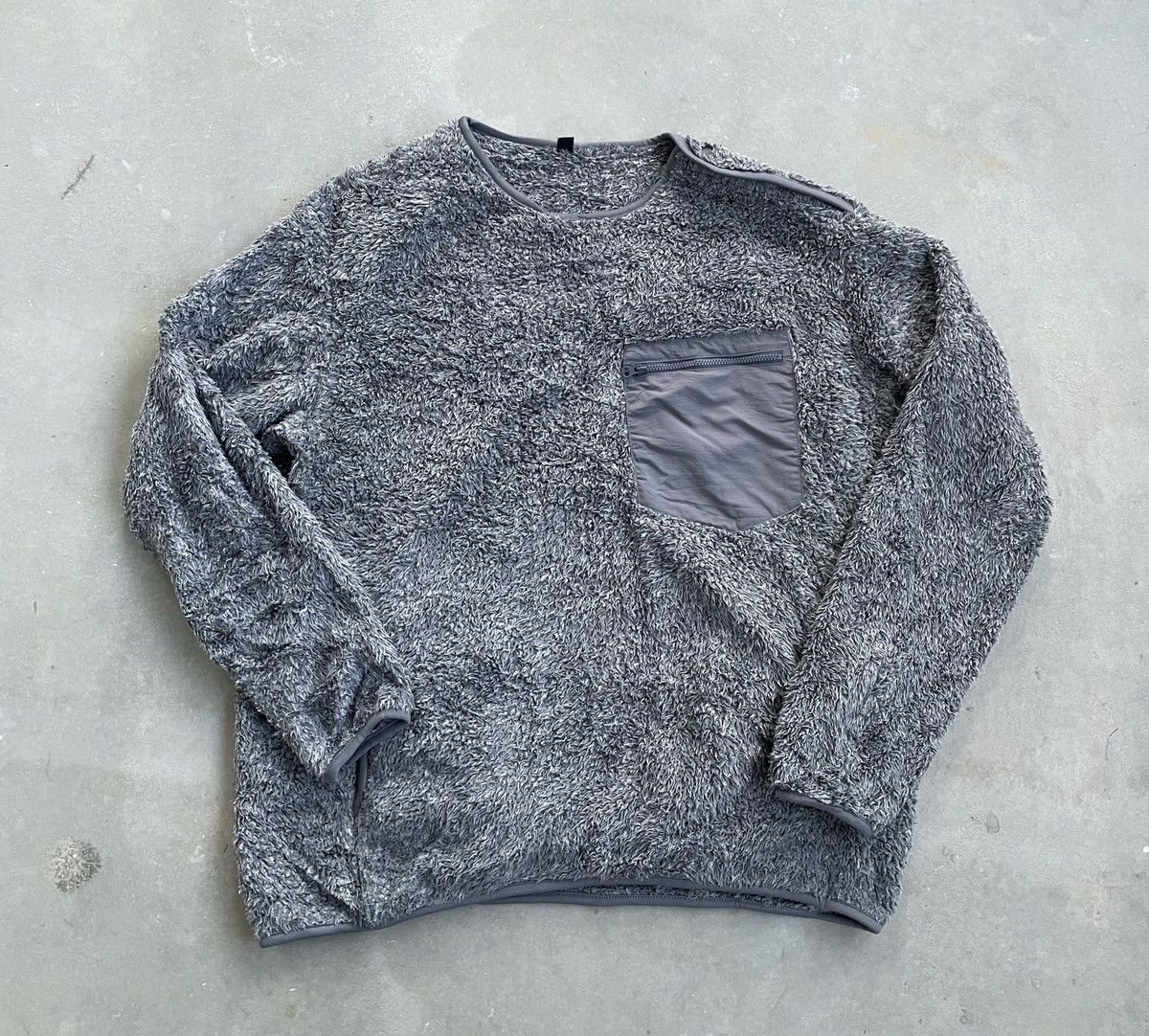 Japanese Brand × Uniqlo UNIQLO FLEECE SINGLE POCKET WITH LEFT SIDE BUTTON Size US XL / EU 56 / 4 - 1 Thumbnail