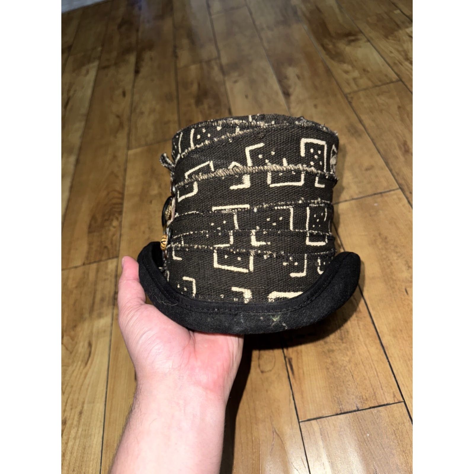 Vintage VINTAGE Foo Foo Fashion Top Hat Mens S/M Black Gothic Steampunk Western Biker 80s 90s Wool Size US M / EU 48-50 / 2 - 4 Thumbnail
