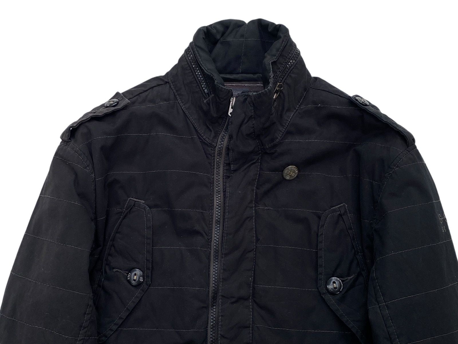 G-Star × Vintage Vtg G Star Raw Faded Black Jacket Quilted Size US L / EU 52-54 / 3 - 4 Thumbnail