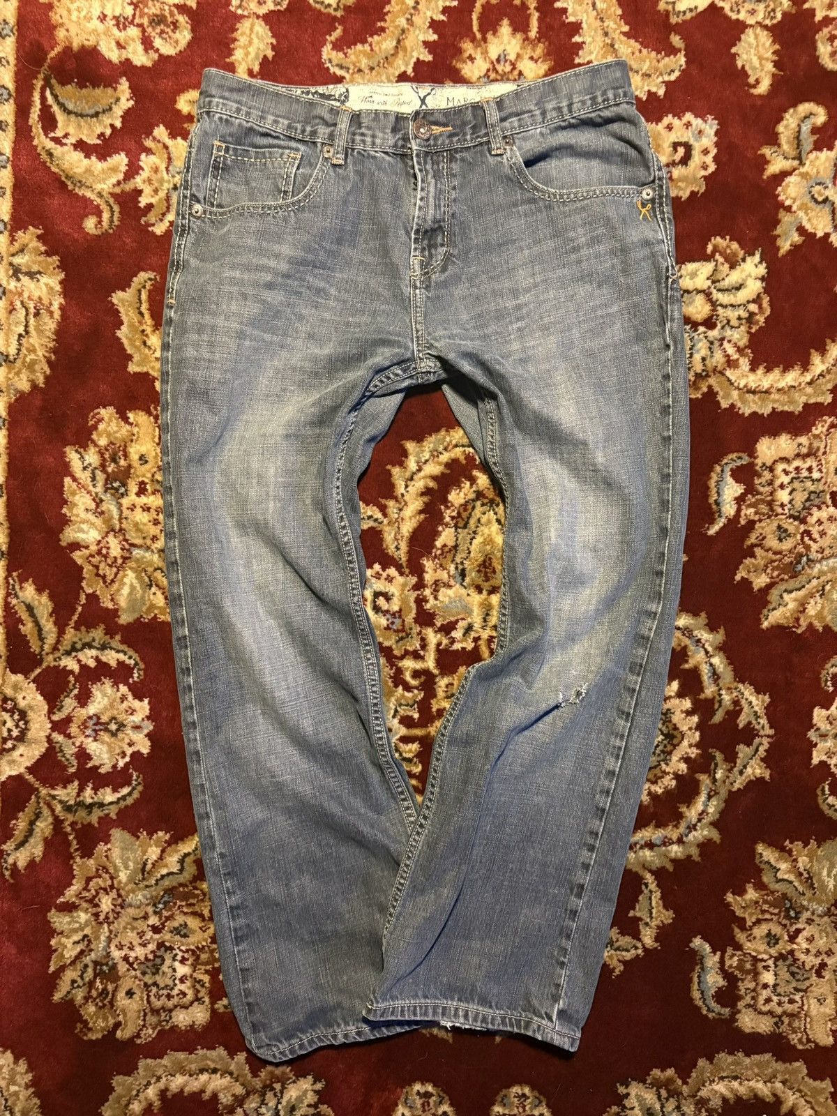 Marc Ecko Light Wash Marc Ecko Straight Leg Jeans Size US 34 / EU 50 - 1 Thumbnail