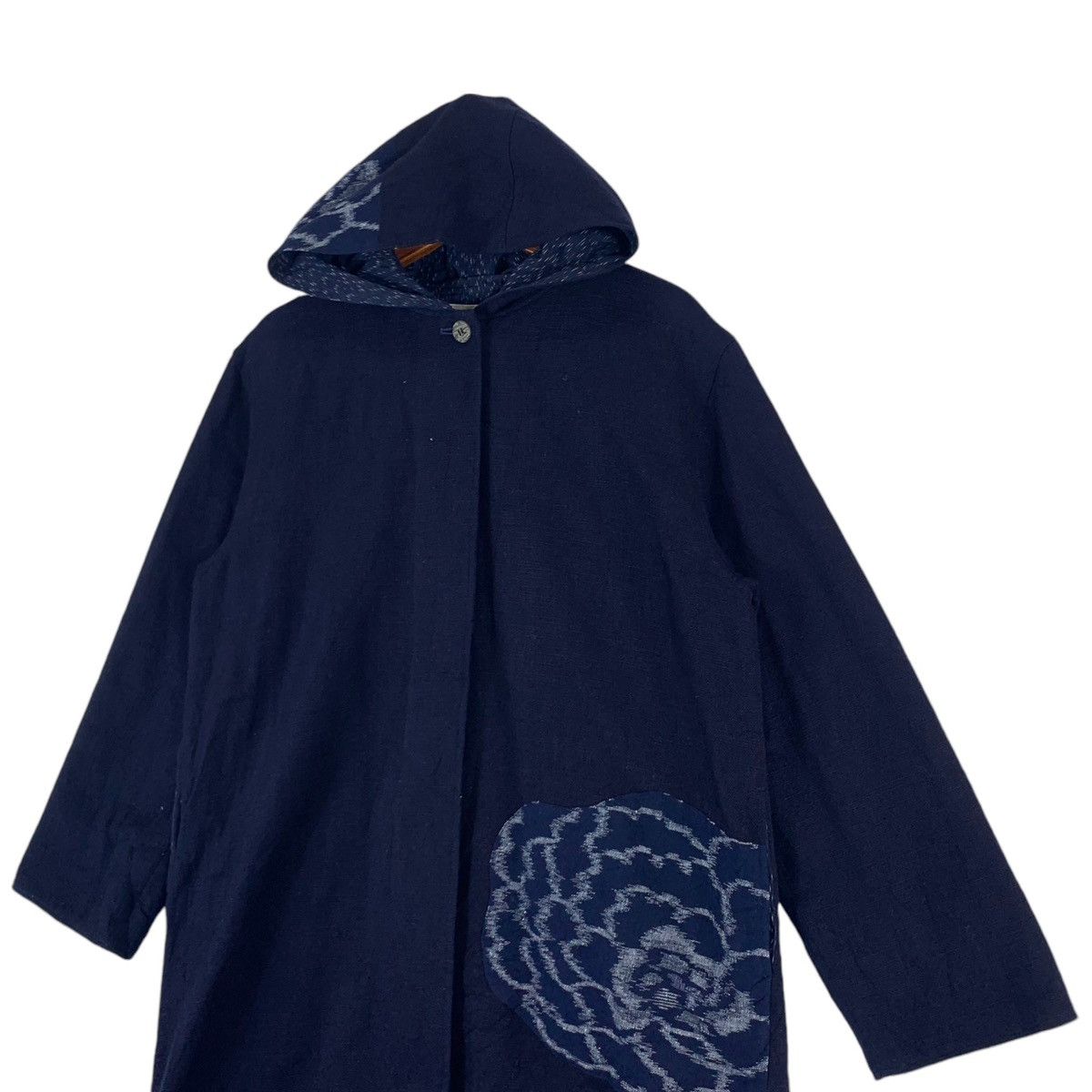 Blue Blue Japan × Indigo × Japanese Brand VINTAGE INDIGO BLUE SASSIKO BORO HOODIE JAPANESE BRAND Size US M / EU 48-50 / 2 - 3 Thumbnail