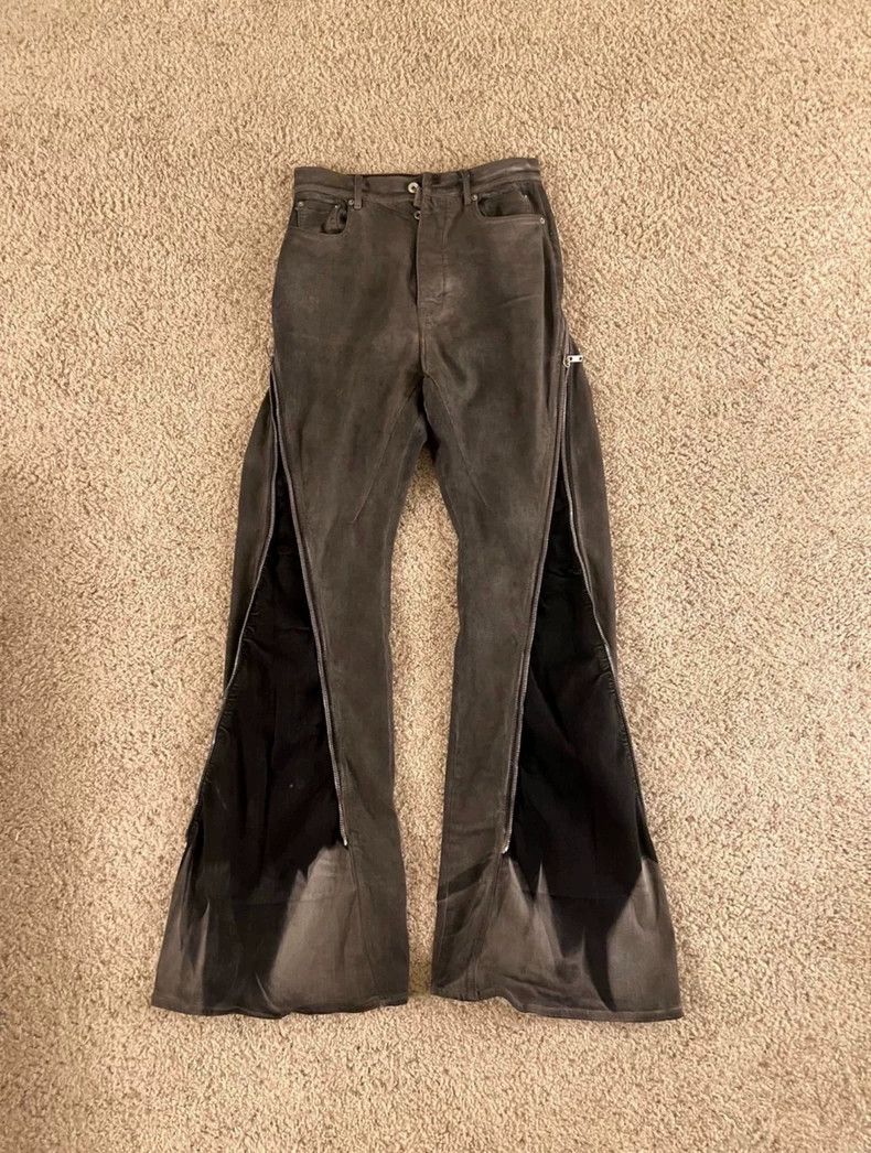Rick Owens drkshdw banana zip jeans - dmc