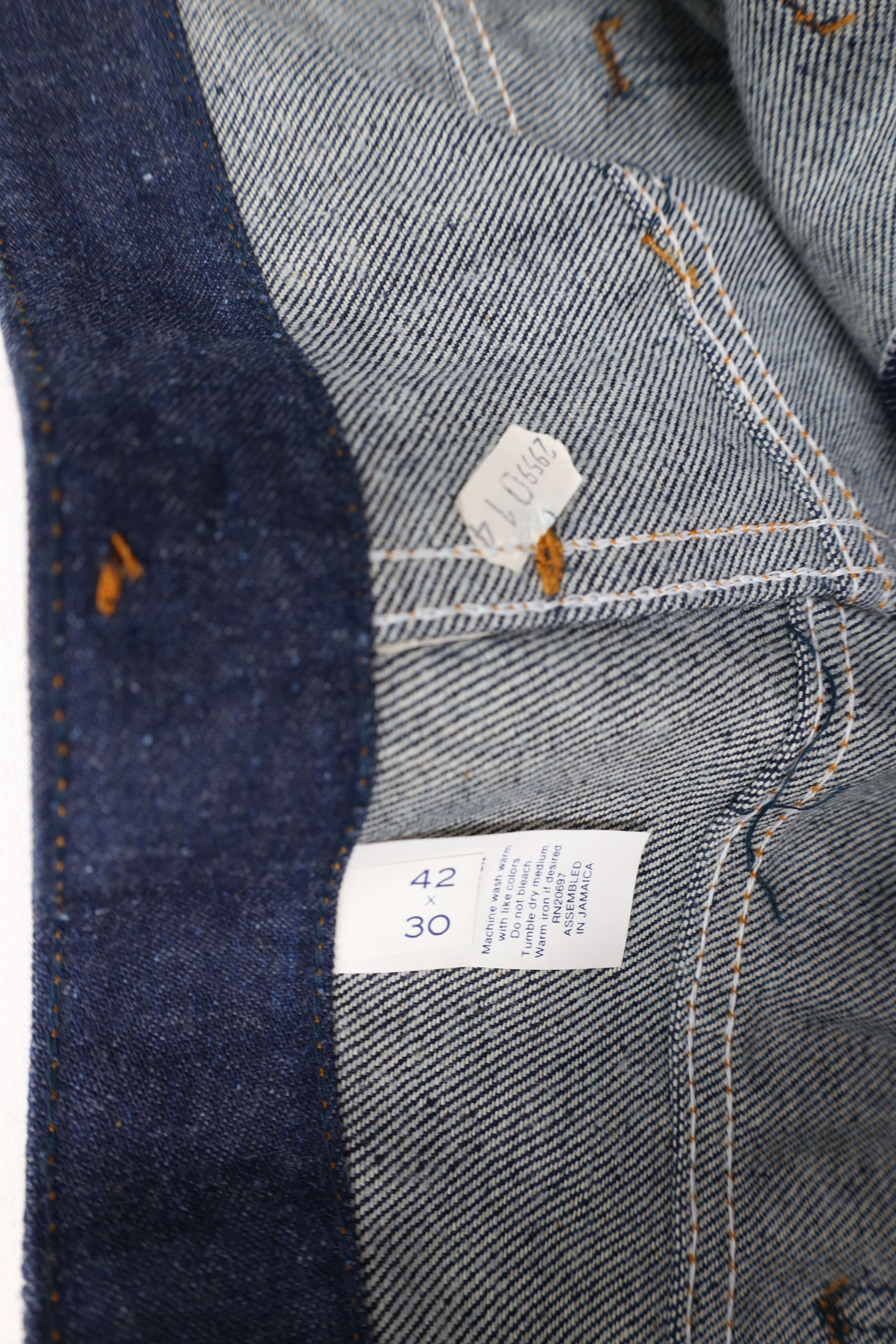 Dickies Deadstock Vintage 70s Dickies Branders Denim Jeans Indigo Size US 42 / EU 58 - 7 Thumbnail