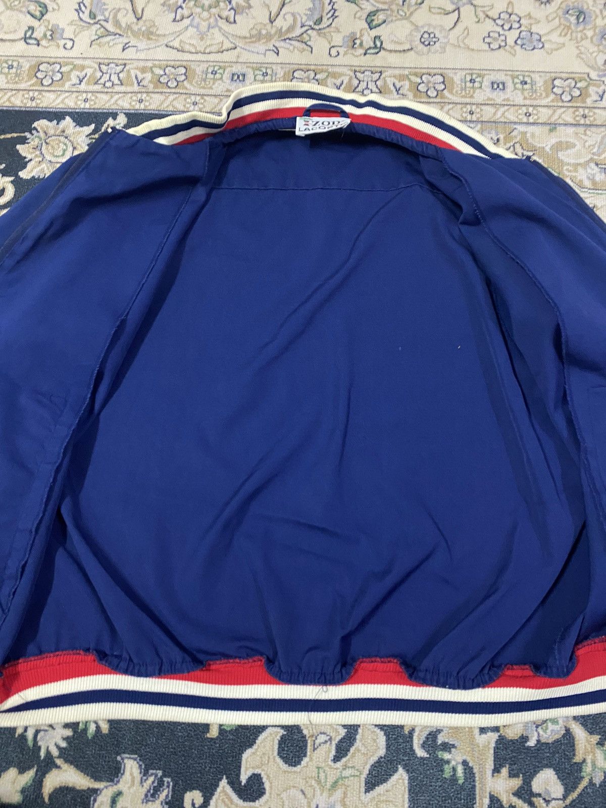 Other Vintage Blue Izod Lacoste Zipper Jacket Size US L / EU 52-54 / 3 - 15 Thumbnail