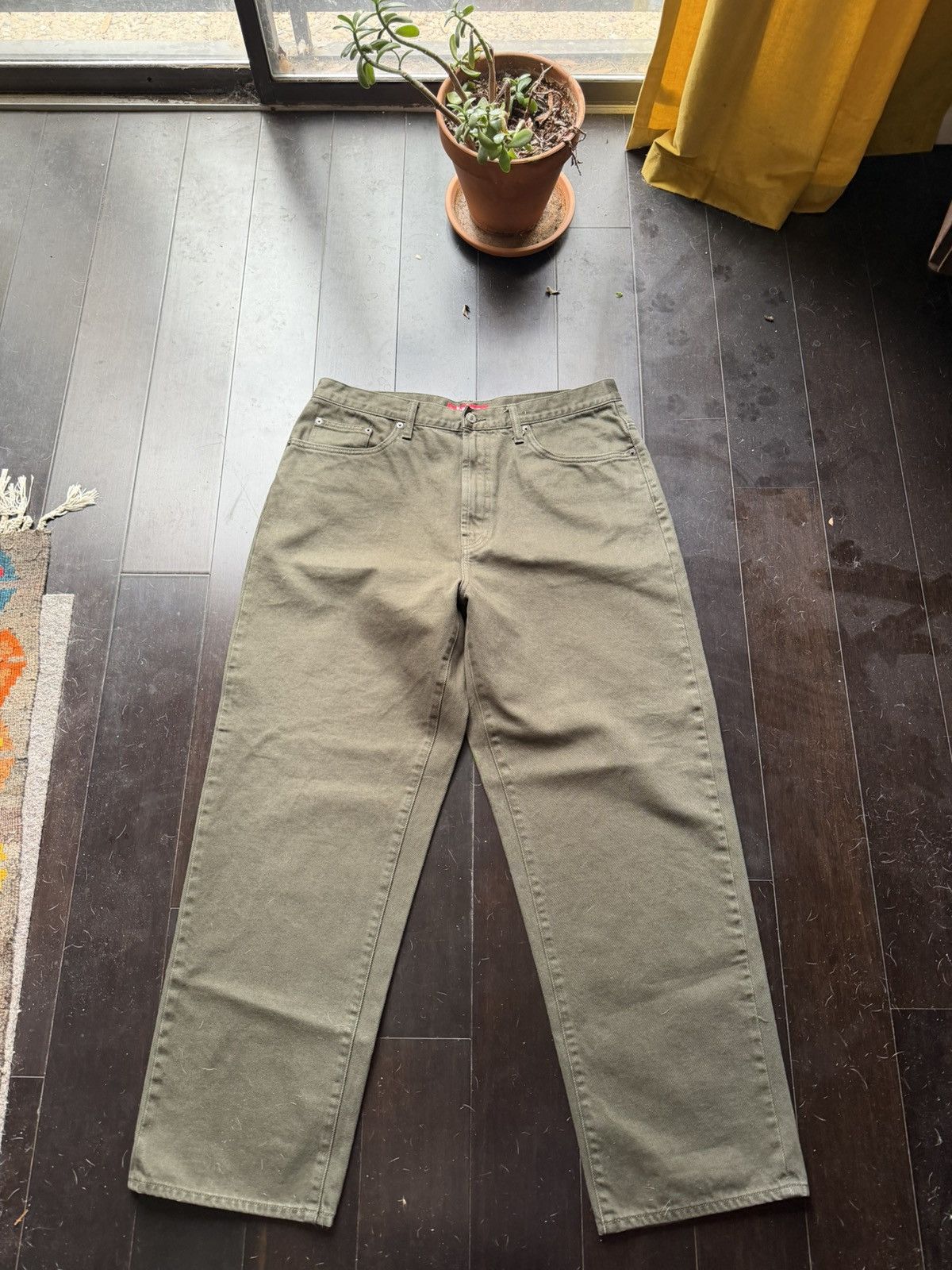 Supreme Supreme FW24 Baggy Denim Olive Size US 34 / EU 50 - 2 Thumbnail