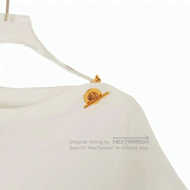 Louis Vuitton Louis Vuitton Women's XS White Cotton T. Size XS / US 0-2 / IT 36-38 - 3 Thumbnail