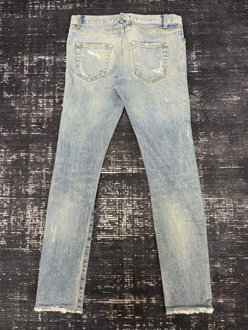 Saint Laurent Paris Blue damage washed jeans