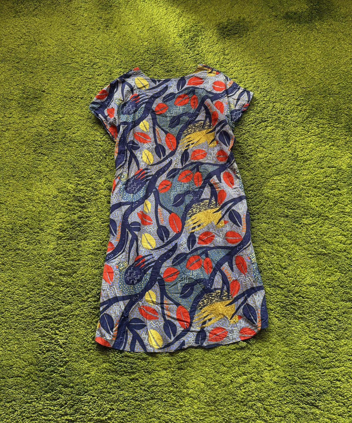 Designer Gudrun Sjoden avant garde floral pattern dress Size M / US 6-8 / IT 42-44 - 2 Thumbnail