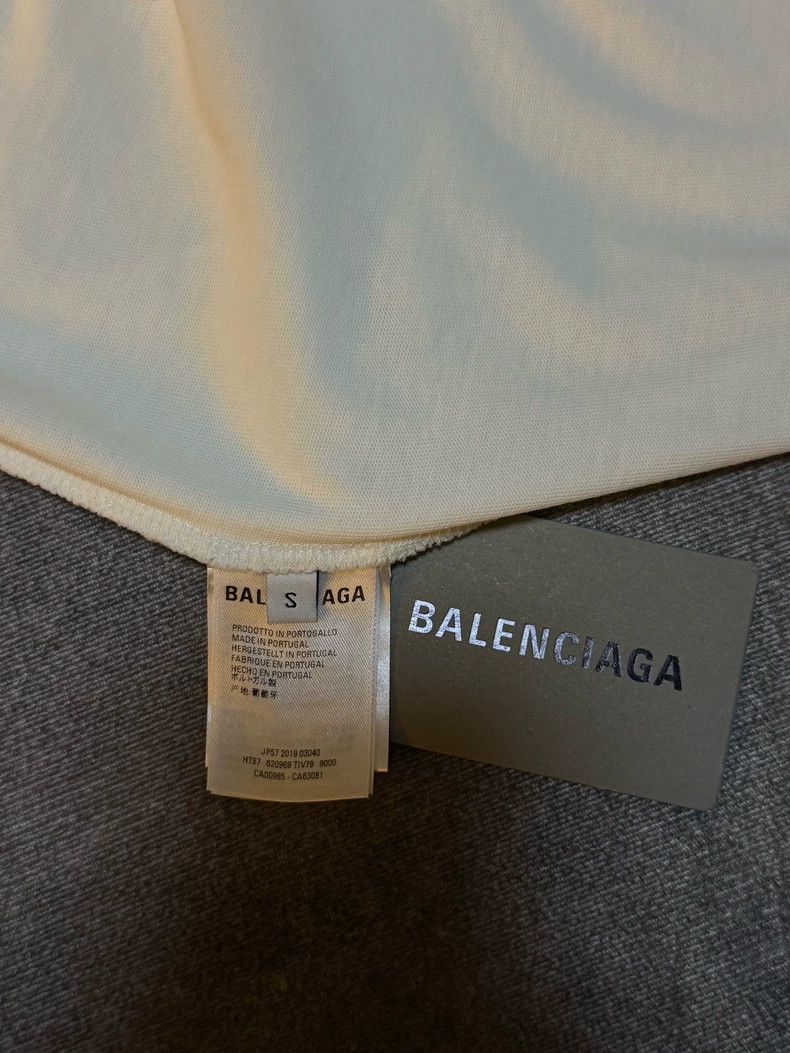 Balenciaga Balenciaga White Mastercard logo print short-sleeve T-shir Size US S / EU 44-46 / 1 - 4 Thumbnail
