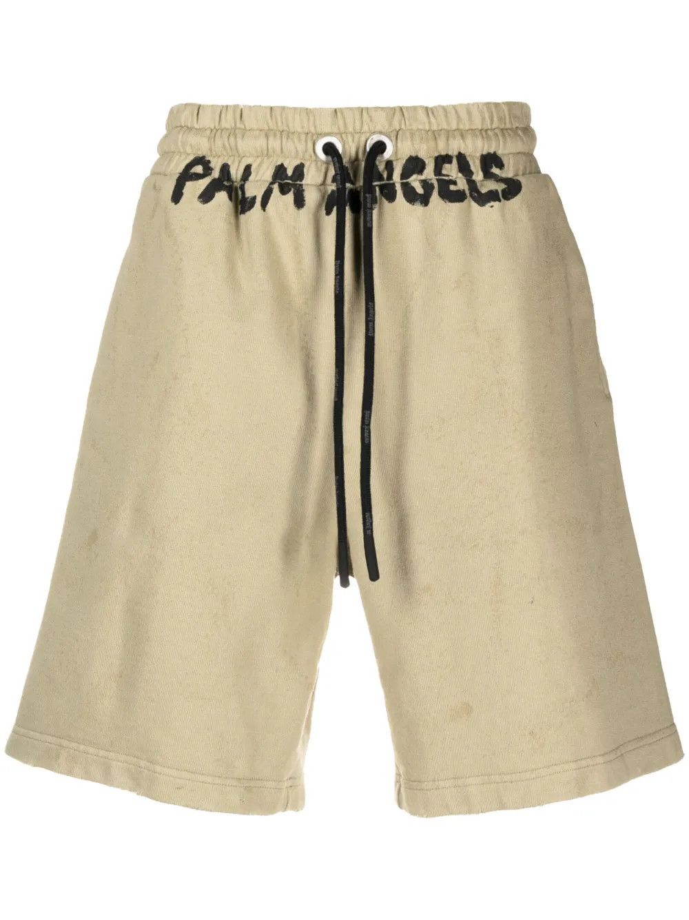 Palm Angels o1y0325 Logo Short in Beige Size US 32 / EU 48 - 1 Thumbnail