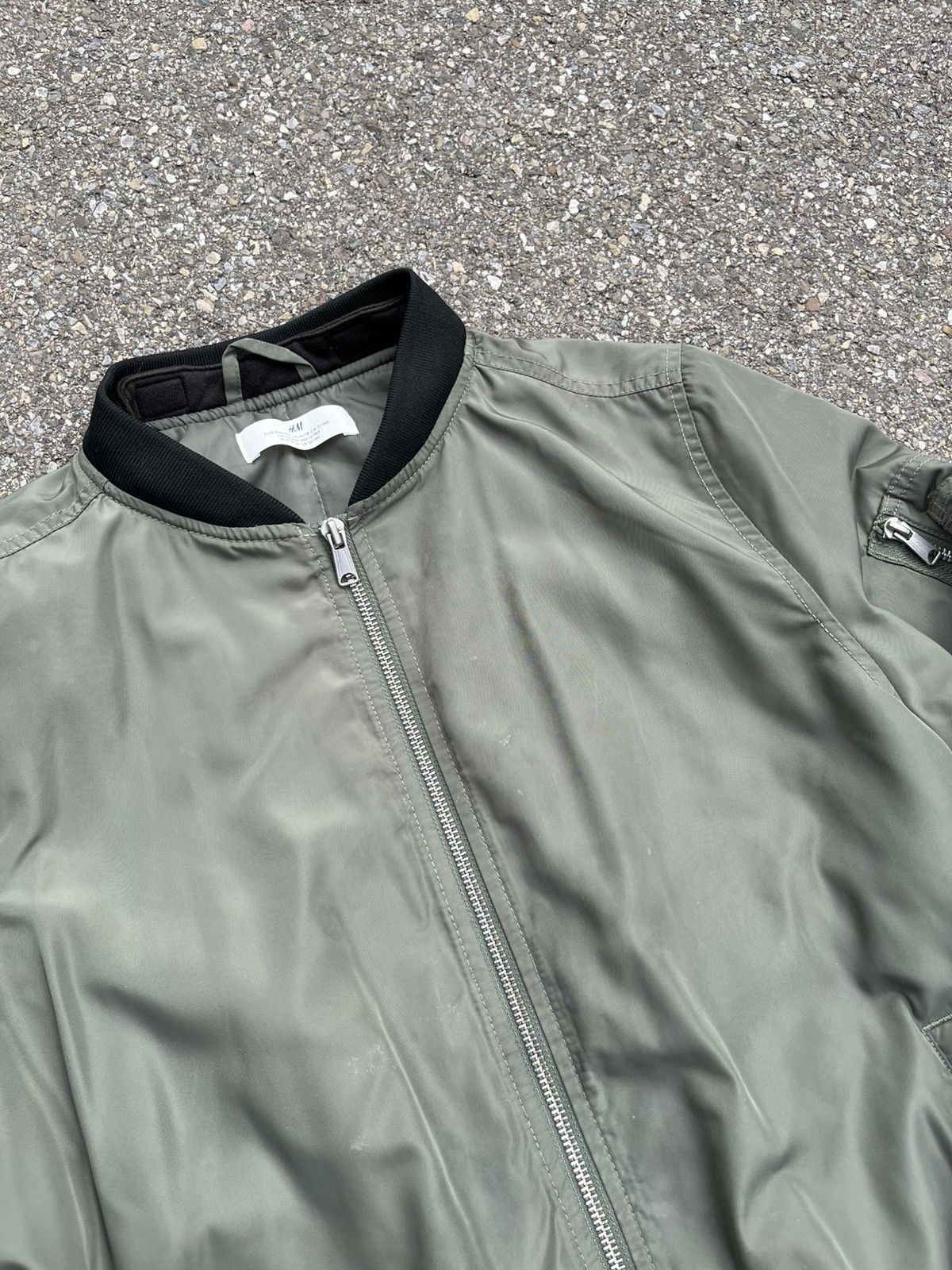 H&M olive geen bomber jacket Size US S / EU 44-46 / 1 - 1 Thumbnail