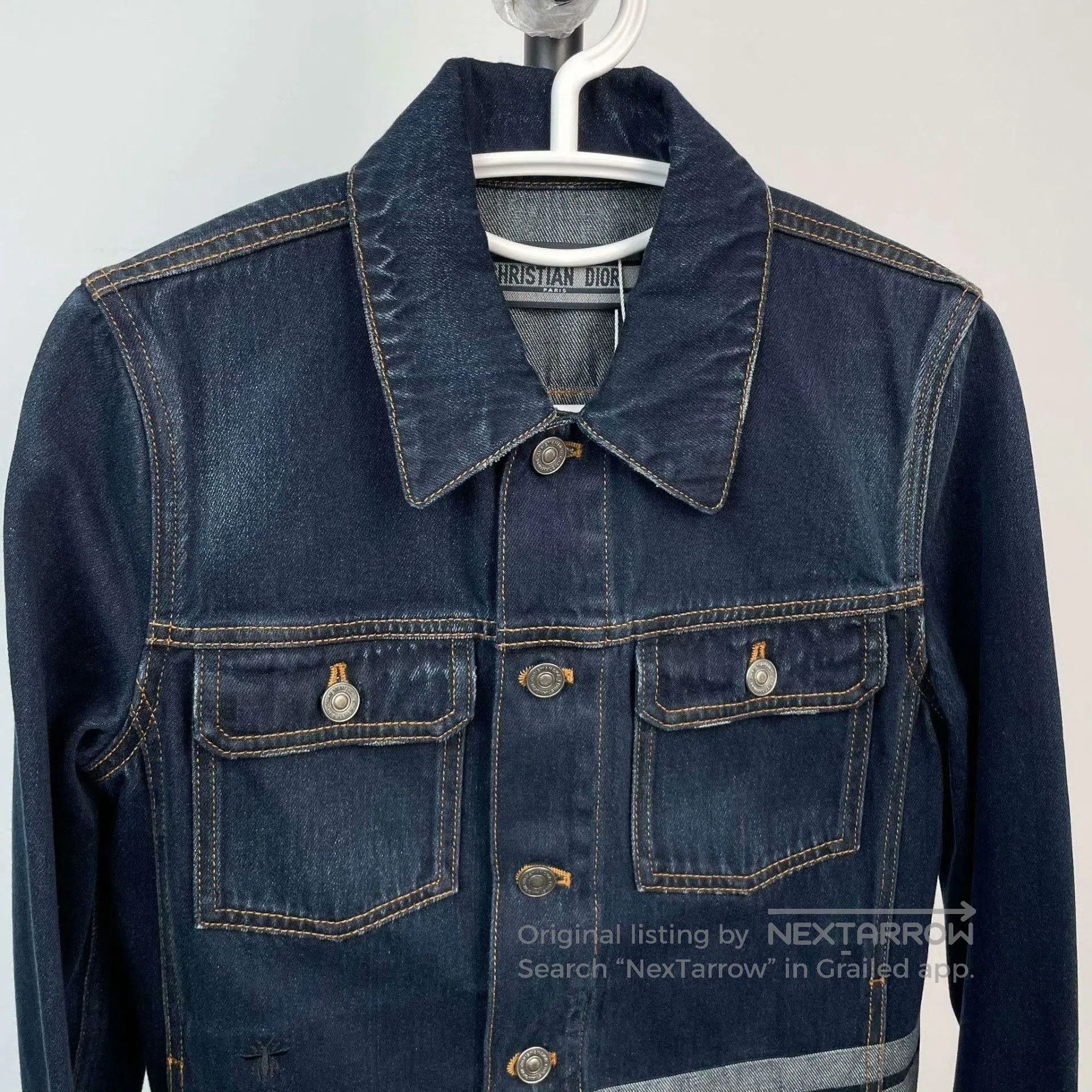 Dior Dior Cropped Dark Blue Denim Jacket. Size XS / US 0-2 / IT 36-38 - 8 Thumbnail