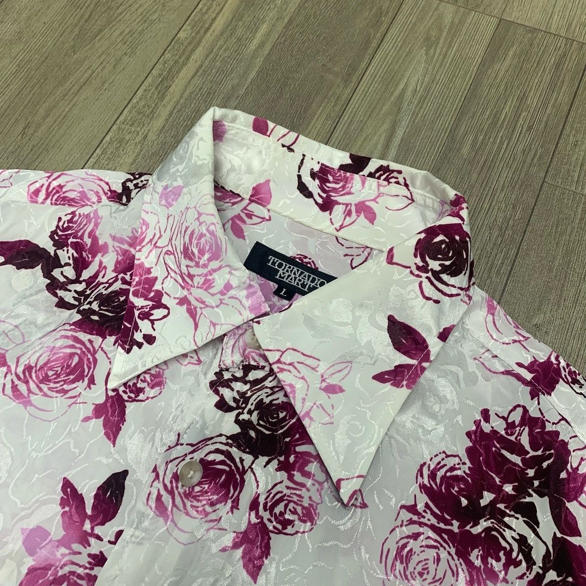 Tornado Mart Tornado Mart Crinkled Flower Print Shirt | Grailed