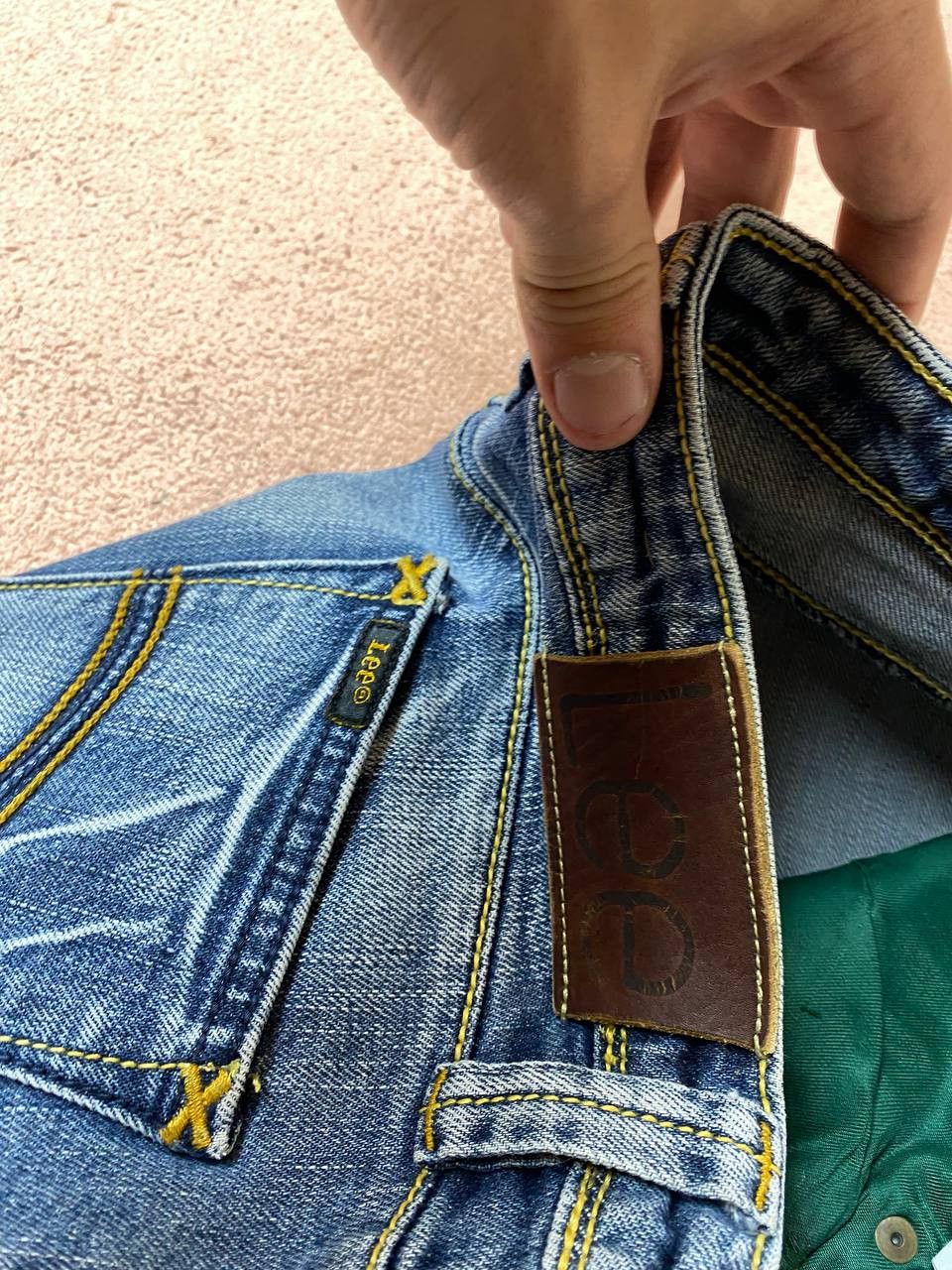 Japanese Brand × Lee Vintage 90's Lee Denim Blue Jeans Faded Distressed Size 27" / US 4 / IT 40 - 15 Thumbnail