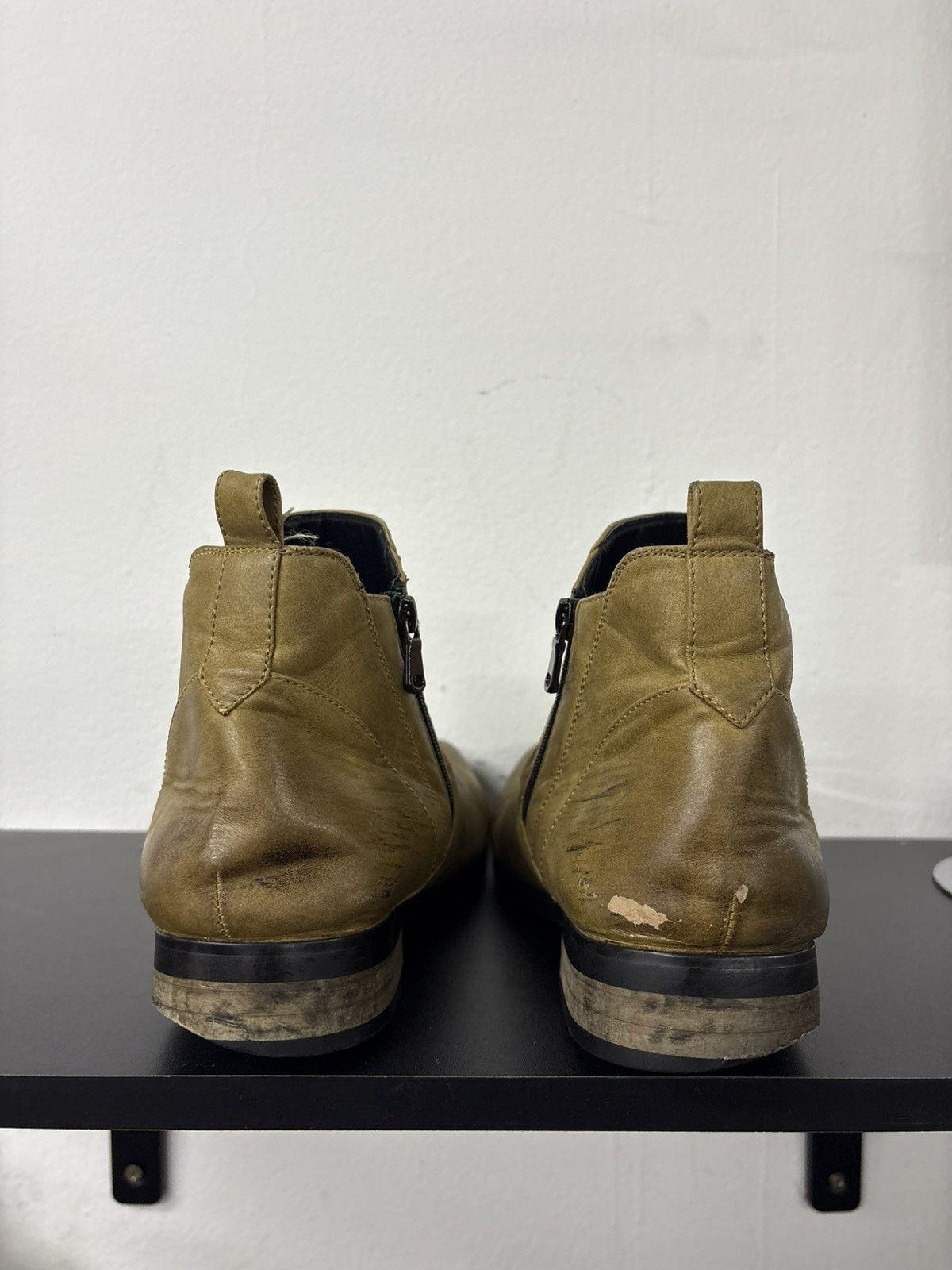 Guidi No Label Side Zip Leather Boots Wrinkle Slouch Boot Size US 11.5 / EU 44-45 - 13 Thumbnail