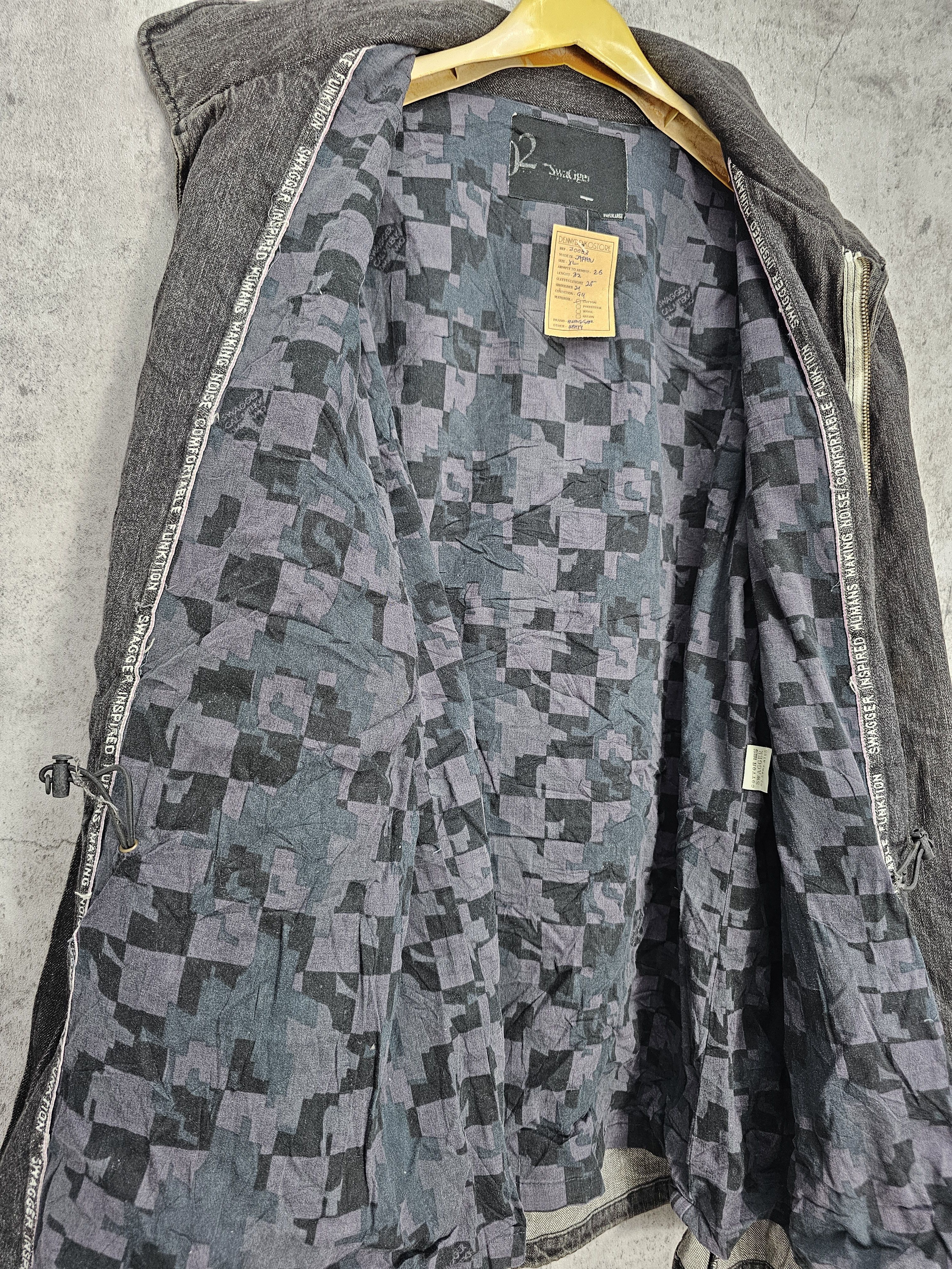 Japanese Brand SWAGGER Multi Pocket Streetwear Denim Jacket J0083 Size US XL / EU 56 / 4 - 9 Thumbnail