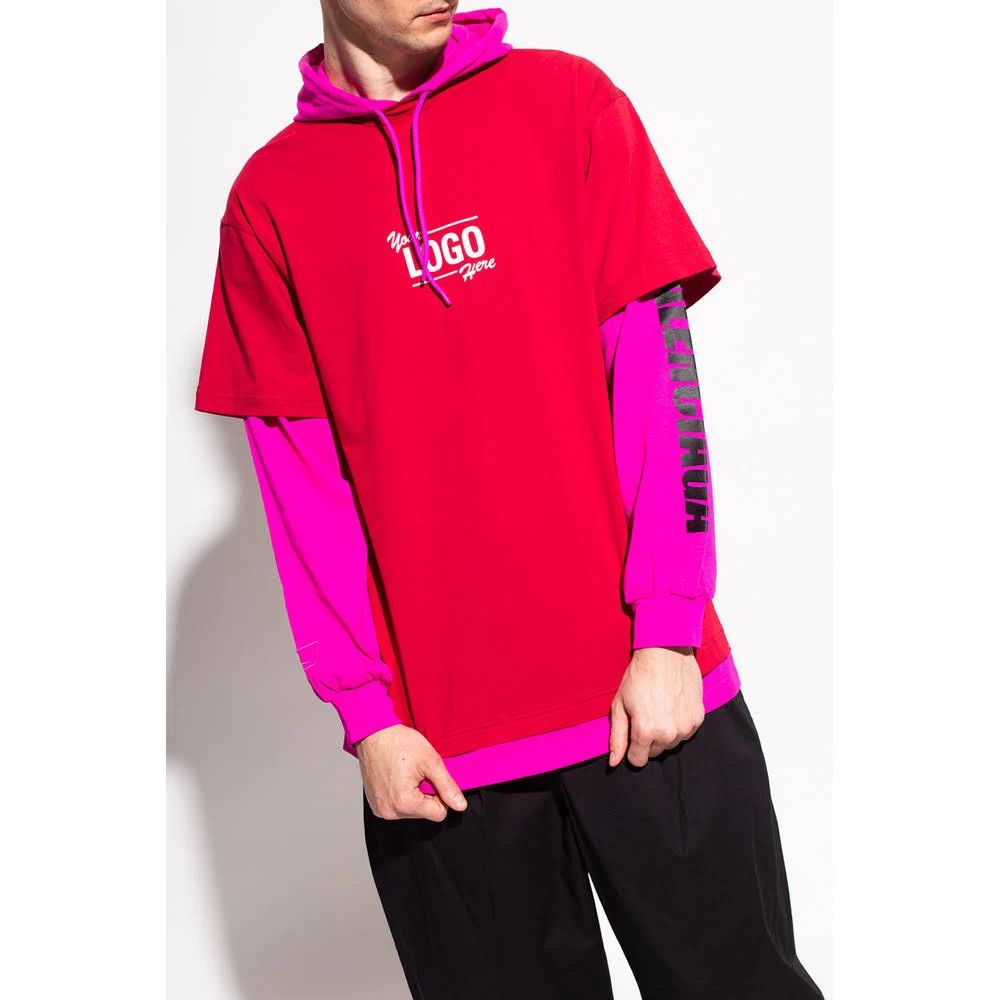 Balenciaga o1mle0424 Your Logo Here Hooded in Pink Size US XS / EU 42 / 0 - 6 Thumbnail