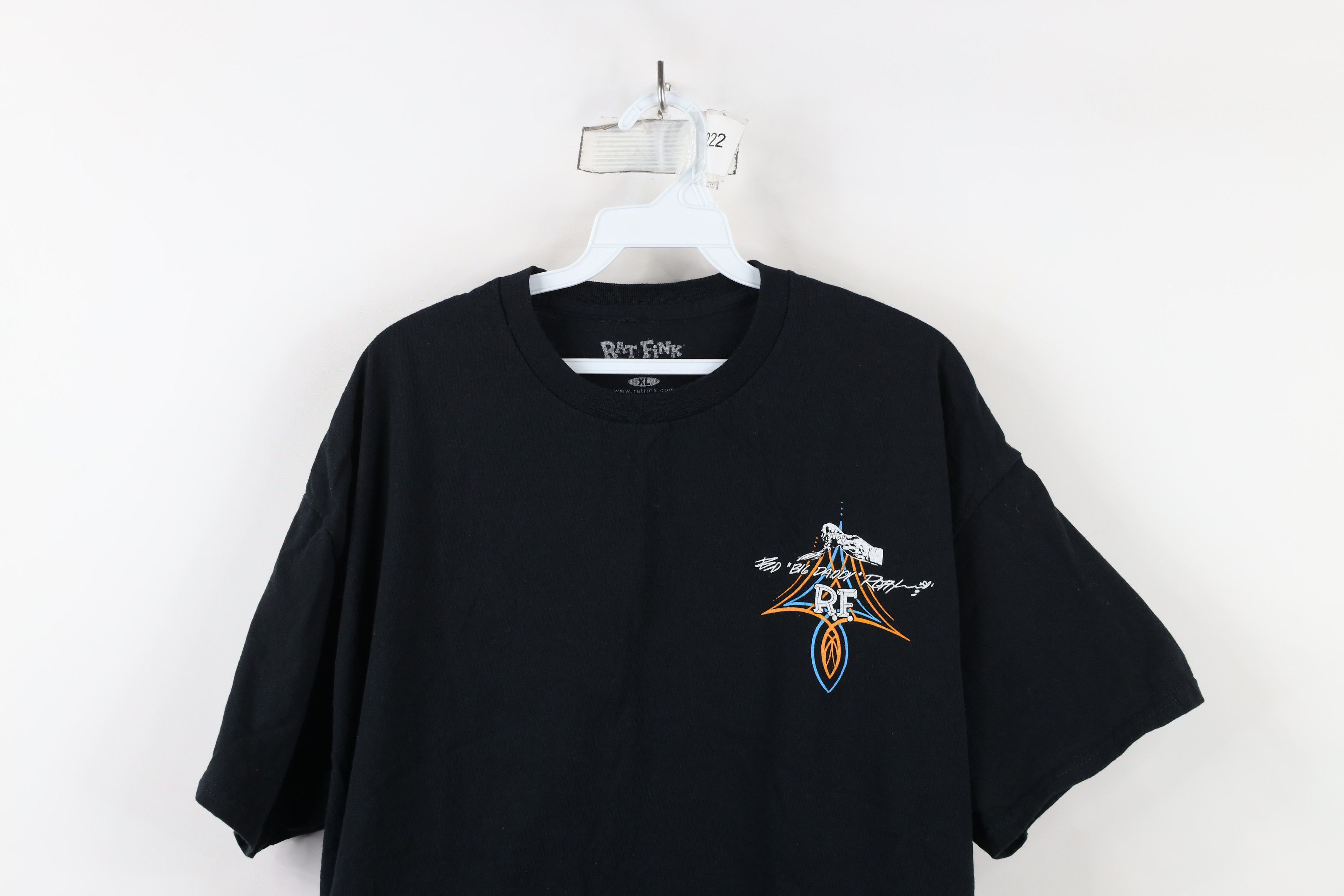 Vintage Retro Y2K Rat Fink Spell Out I Love Chevys Car T-Shirt Black Size US XL / EU 56 / 4 - 2 Thumbnail