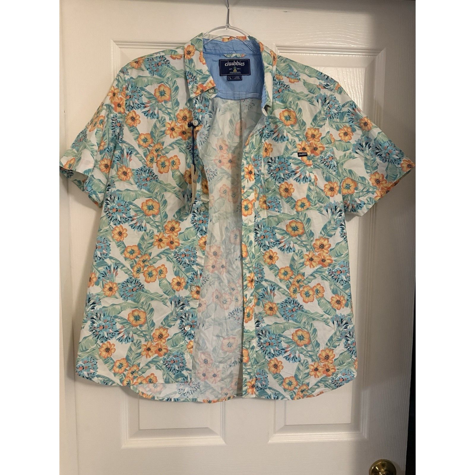Chubbies NWT Men's Chubbies Shirt Size L Hawaiian Size US L / EU 52-54 / 3 - 1 Thumbnail