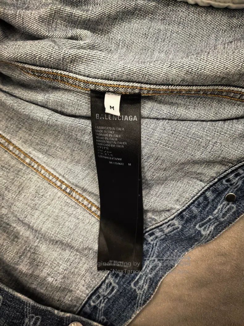 Balenciaga Balenciaga Denim Jacket Size US M / EU 48-50 / 2 - 3 Thumbnail