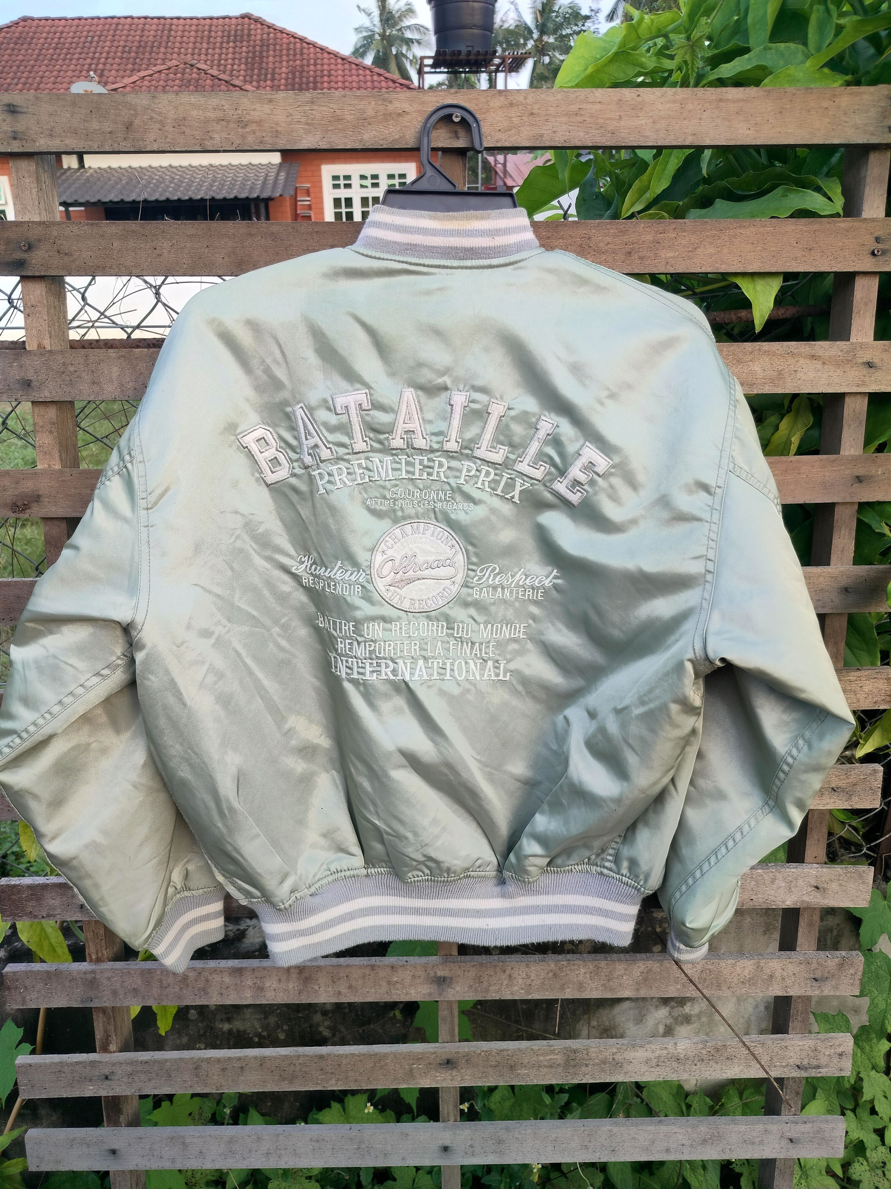 Japanese Brand × Vintage BATAILLE OFF ROAD COMING EMBROIDERED BOMBER JACKET Size US M / EU 48-50 / 2 - 13 Thumbnail