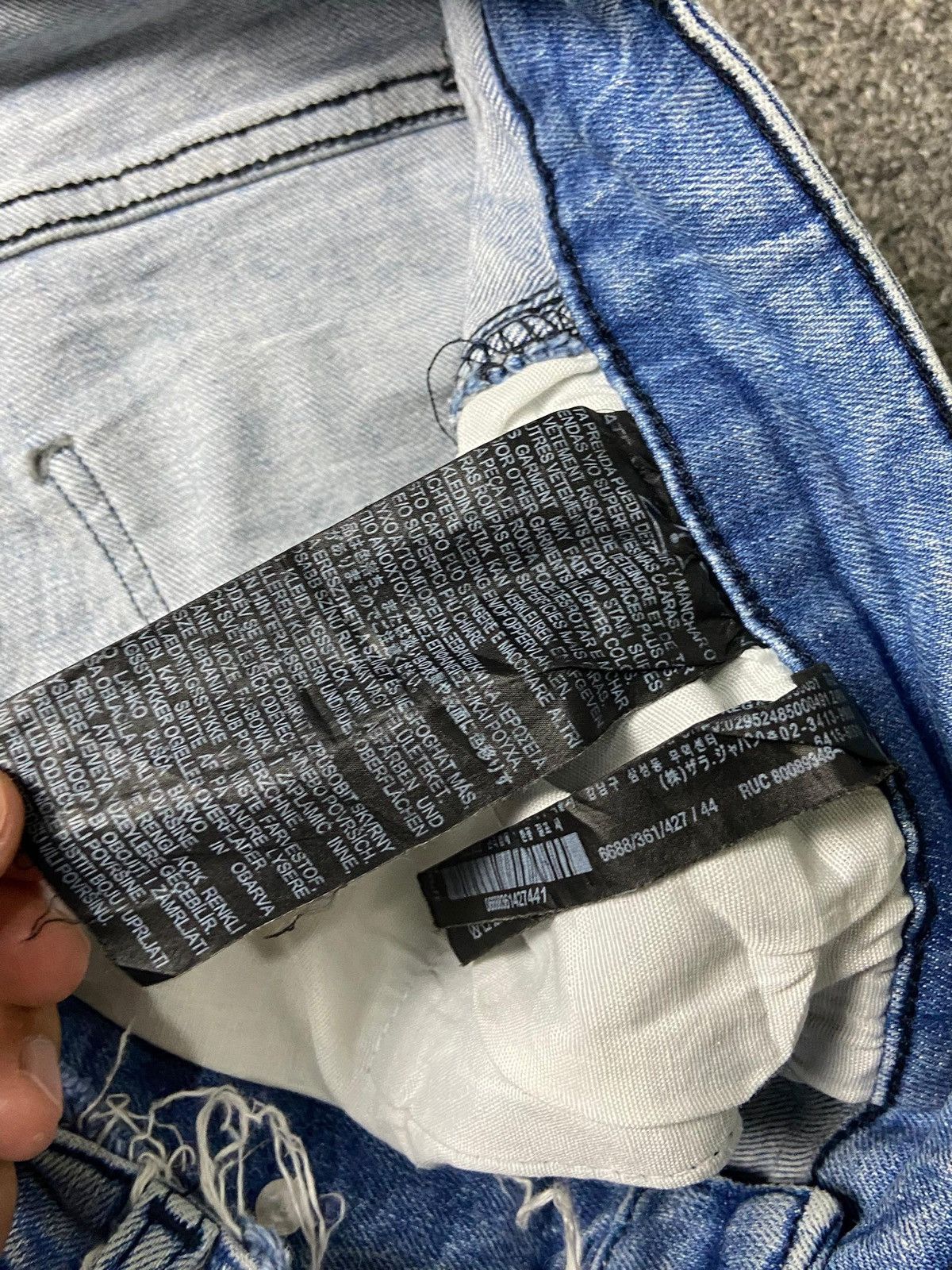 Designer × Vintage × Zara ZARA Distressed Denim Ripped Jeans (131) Size US 32 / EU 48 - 4 Thumbnail