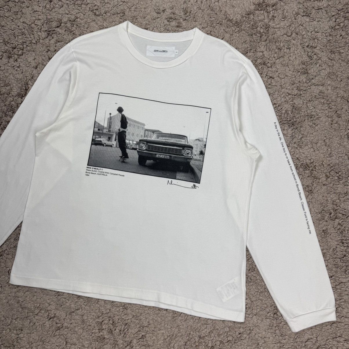 Japanese Brand Vintage John Mason Smith Mike O'Meally long-sleeve T-shirt Size US L / EU 52-54 / 3 - 4 Thumbnail