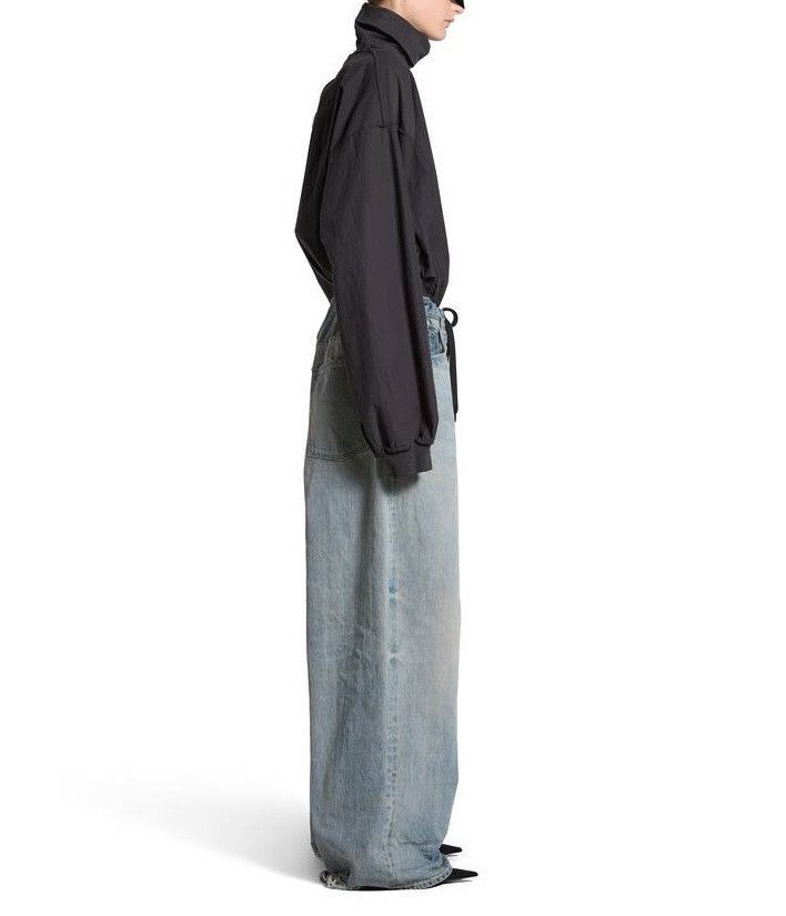 Balenciaga o1w1db10426 555 / Oversized Baggy Pants in Blue Size US 30 / EU 46 - 5 Thumbnail