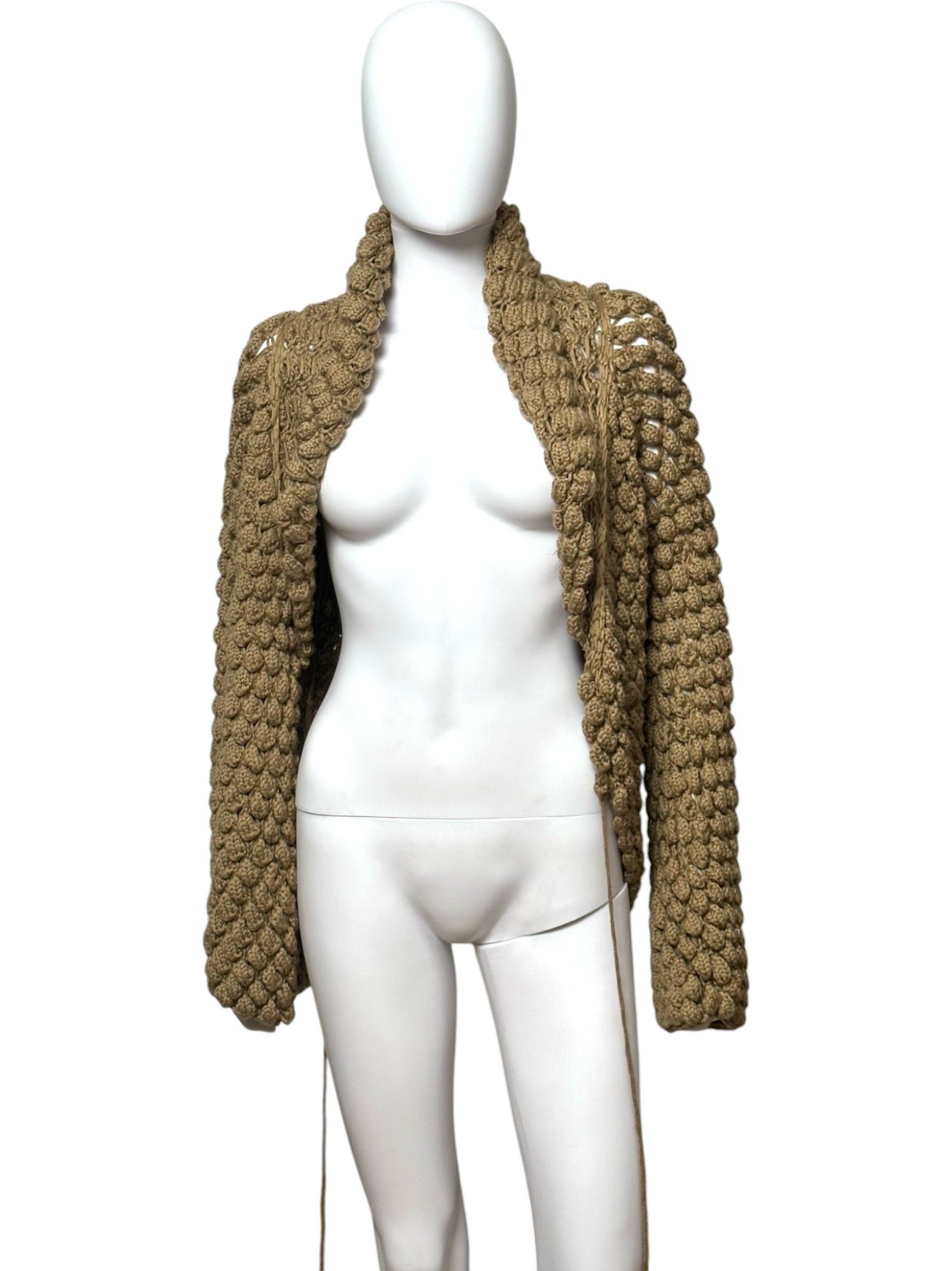 Roberto Cavalli Knitted Brown Wool Cardigan Size M / US 6-8 / IT 42-44 - 5 Thumbnail