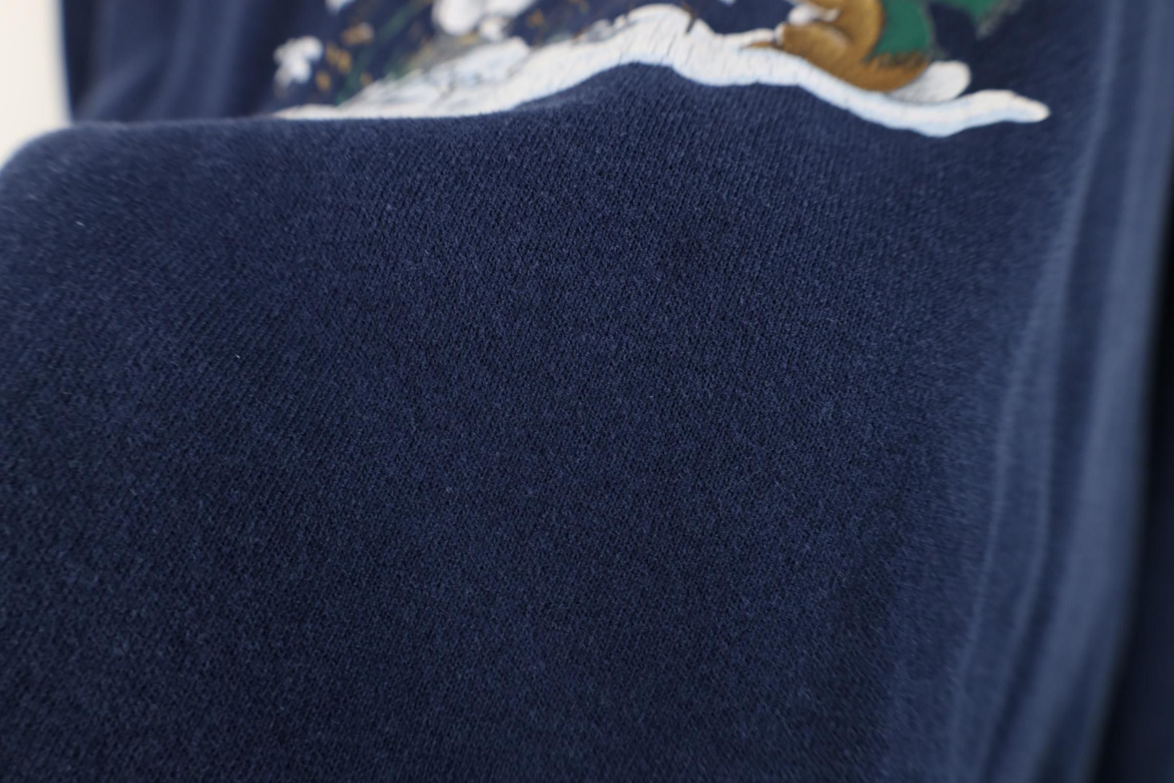 Vintage Vintage 90s Streetwear Birds Rabbit Sweatshirt Blue USA Size XL / US 12-14 / IT 48-50 - 7 Thumbnail