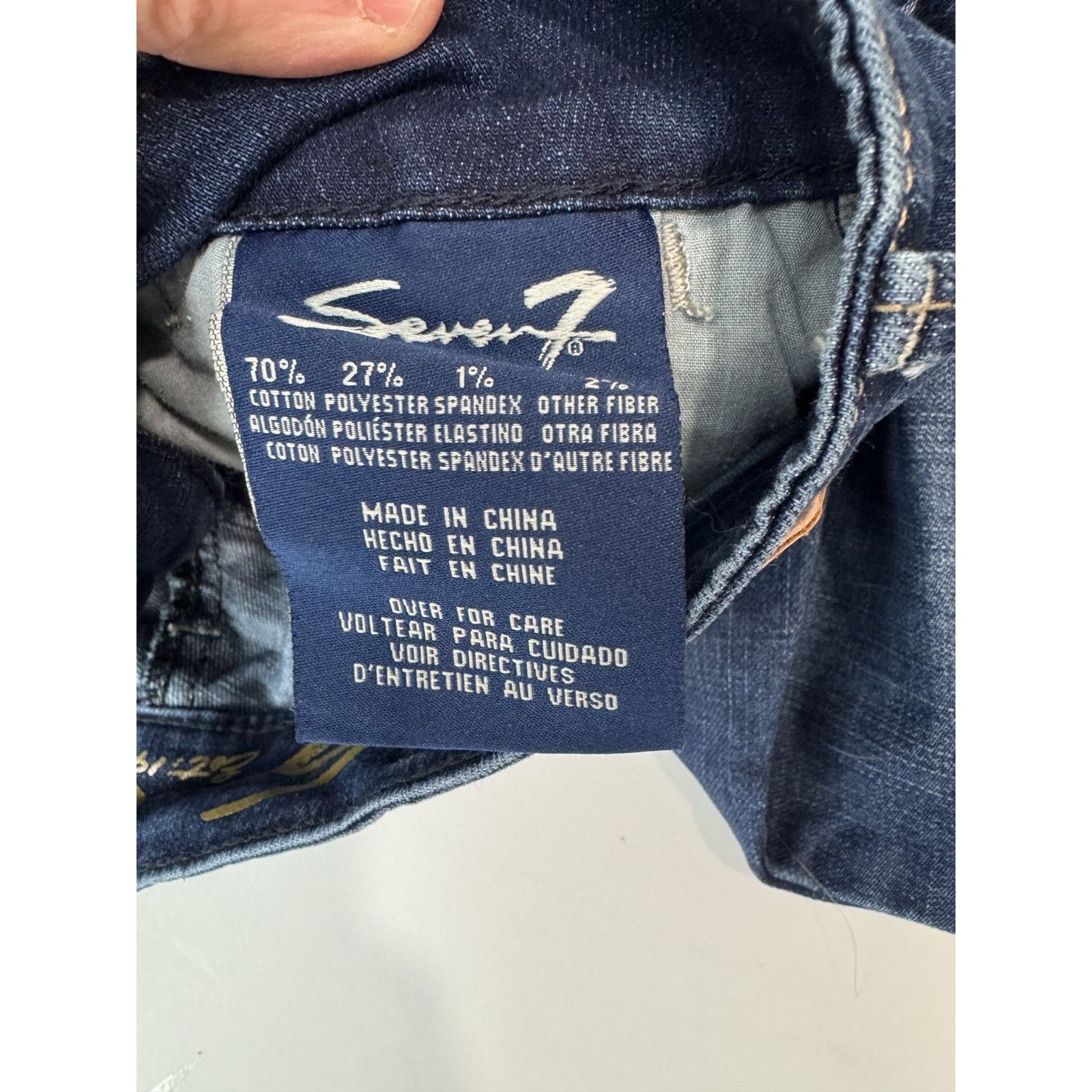 Seven 7 Seven 7 Low Rise Skinny Jeans Women's Embellished Pockets 4 Size 27" / US 4 / IT 40 - 8 Thumbnail