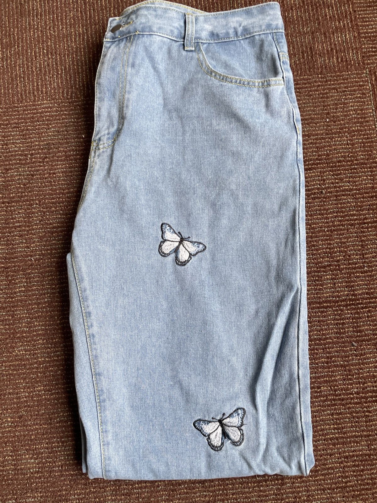 Designer × Japanese Brand Designer Butterfly Patch Pants Size US 38 / EU 54 - 3 Thumbnail