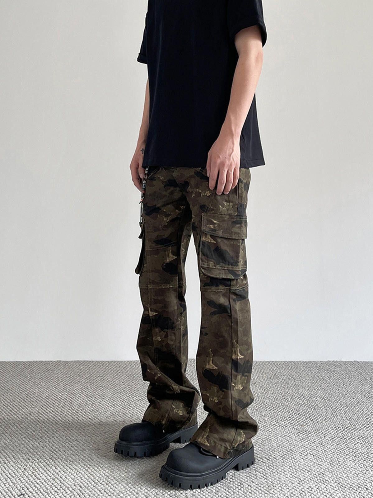 Other Camouflage Cargo Flare Pants Size US 28 / EU 44 - 7 Thumbnail