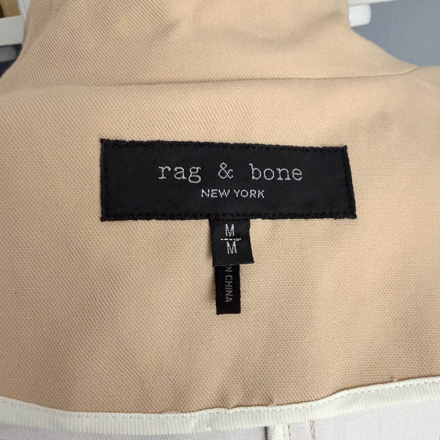 Rag & Bone Rag & Bone Trench Coat Women Beige Cotton Khaki Size M Classic Style 42”-47.5” 21” Pit to Pit Button Tie Coat Size M / US 6-8 / IT 42-44 - 7 Thumbnail