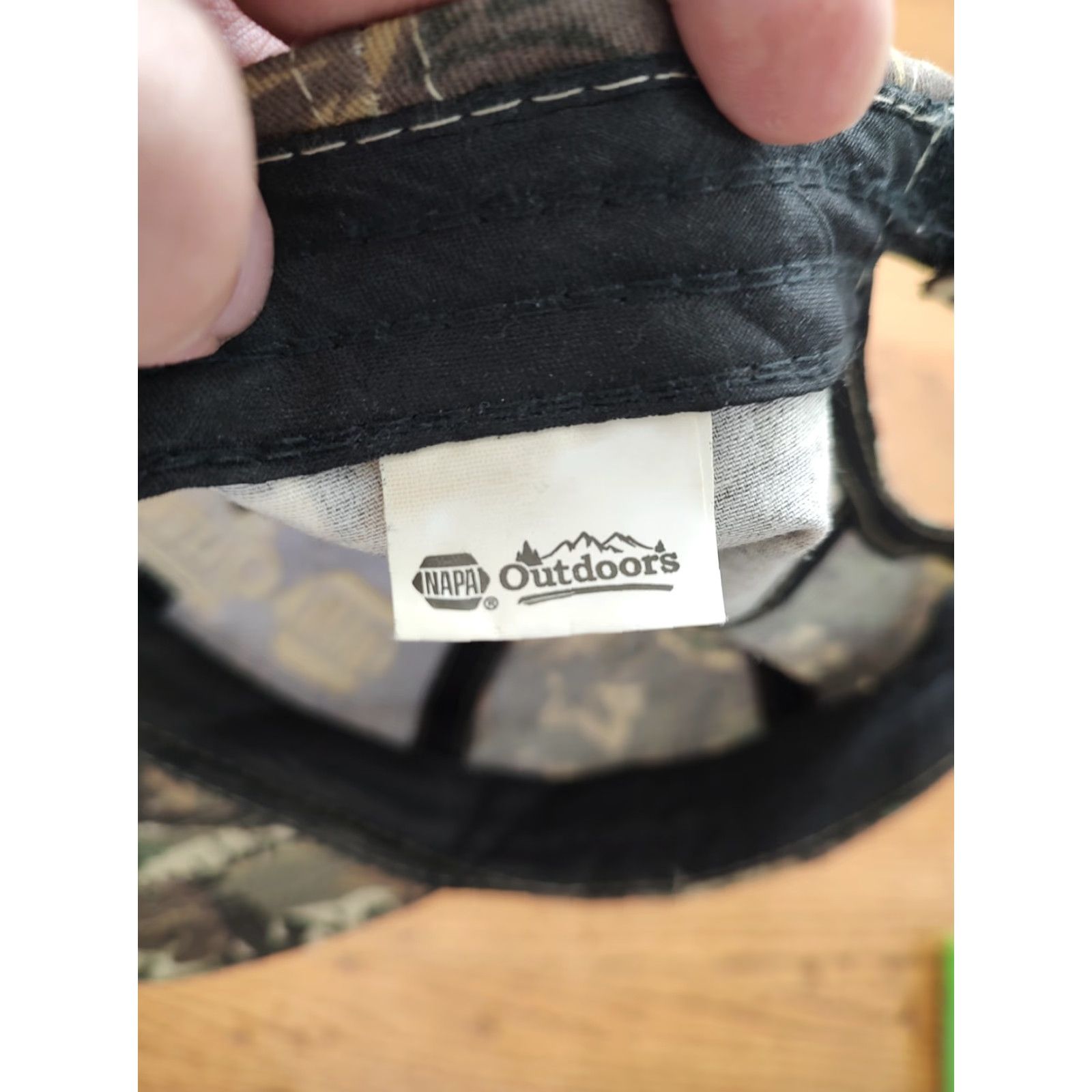 Vintage VINTAGE Napa Outdoors Hat Cap Camouflage Cotton Canvas Adjustable Strapback Embroidered Forest Floor Leaves Unisex Adults Baseball Cap Men Women Size ONE SIZE - 4 Thumbnail