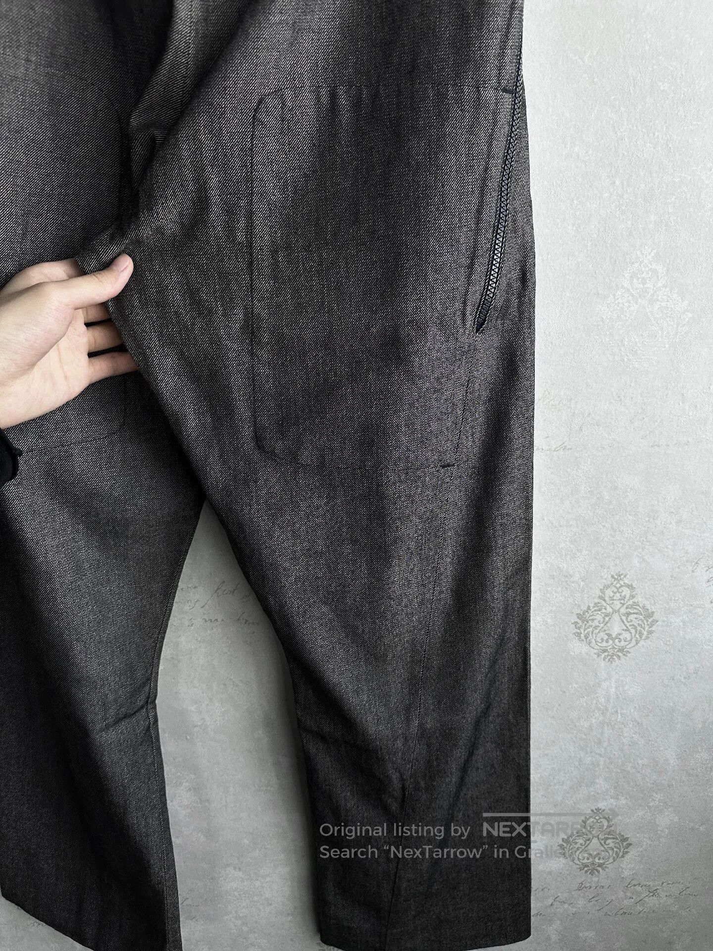 Dirk Bikkembergs BIKKEMBERGS 90s-style long pants with bilateral zippers| Size US 30 / EU 46 - 4 Thumbnail