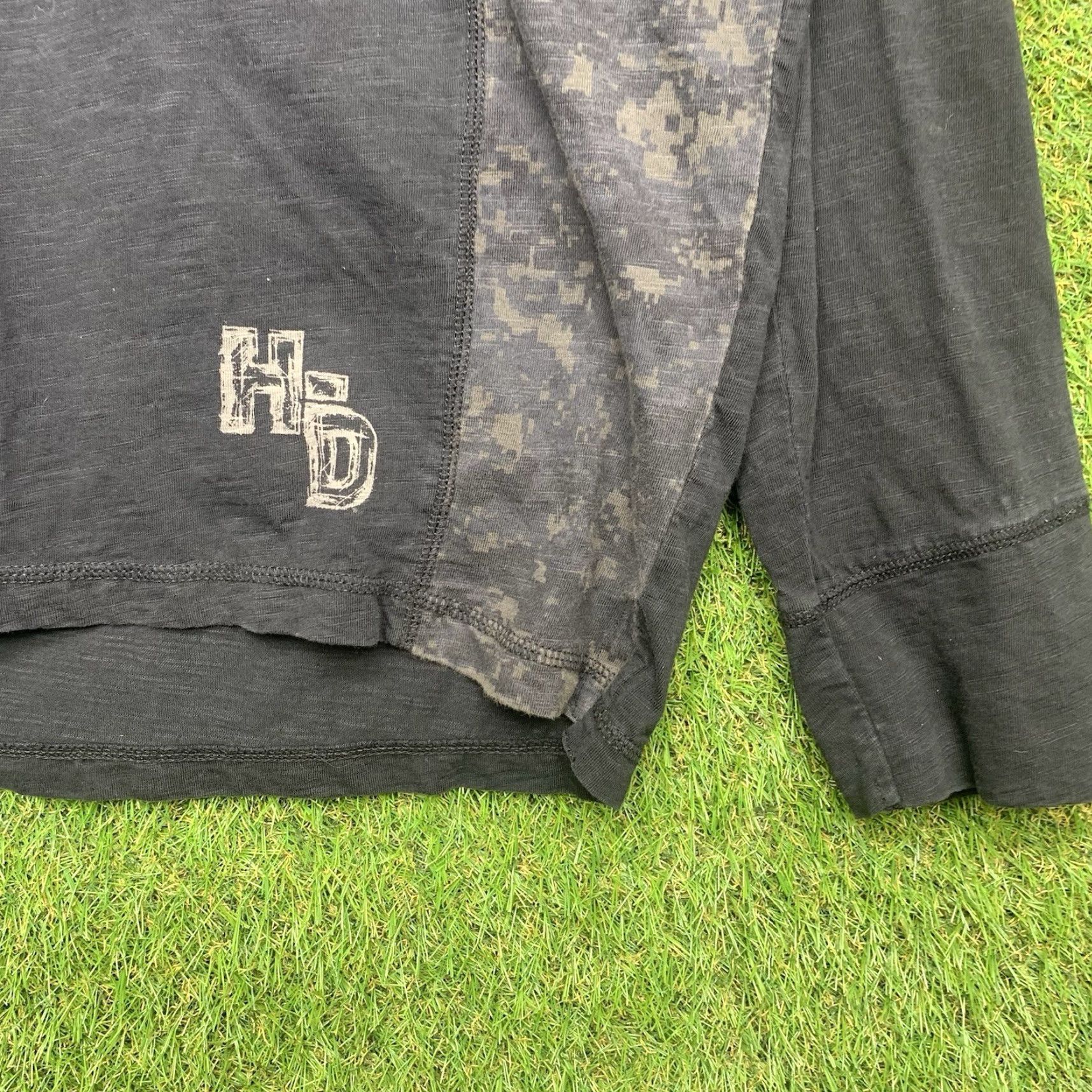 Harley Davidson VINTAGE Harley-Davidson Hoodie Mens Medium Lightweight 90s Grunge Biker Wings Black Cotton Pullover Size US M / EU 48-50 / 2 - 6 Thumbnail